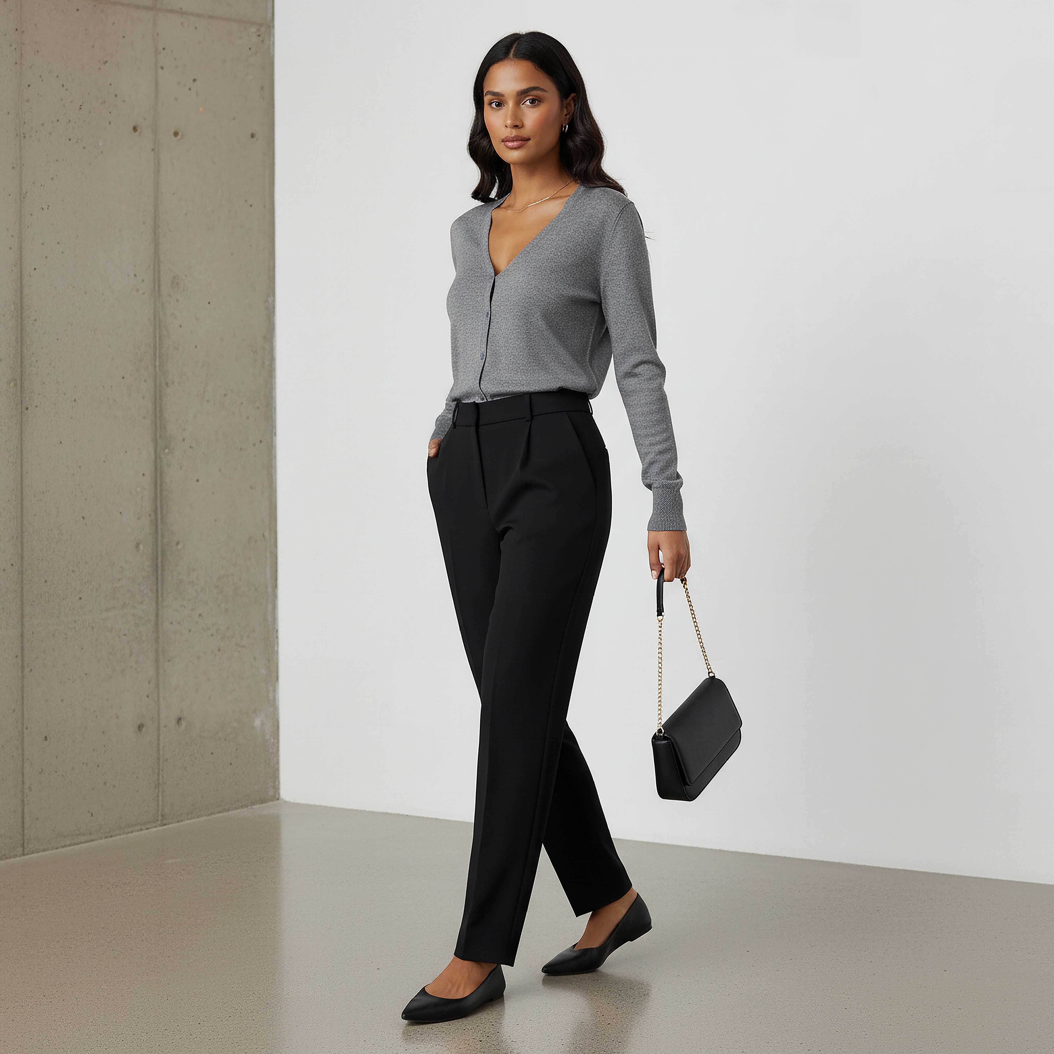 2Xtremz Textured V-neck Tricot Cardigan-women-winterwear-cardigansandjumpers-cardigans-image-2