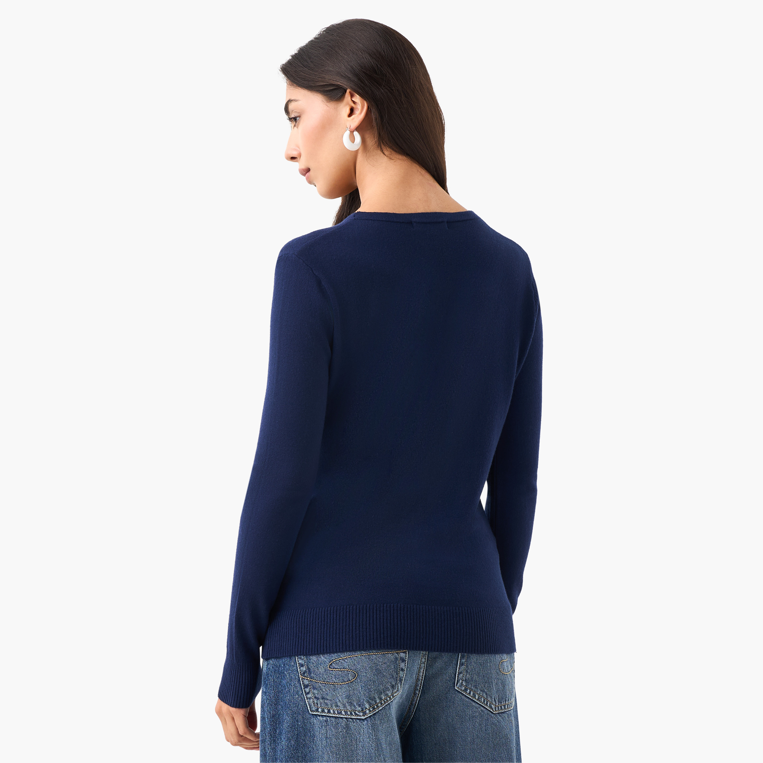 2Xtremz Textured V-neck Tricot Cardigan-women-winterwear-cardigansandjumpers-cardigans-image-4