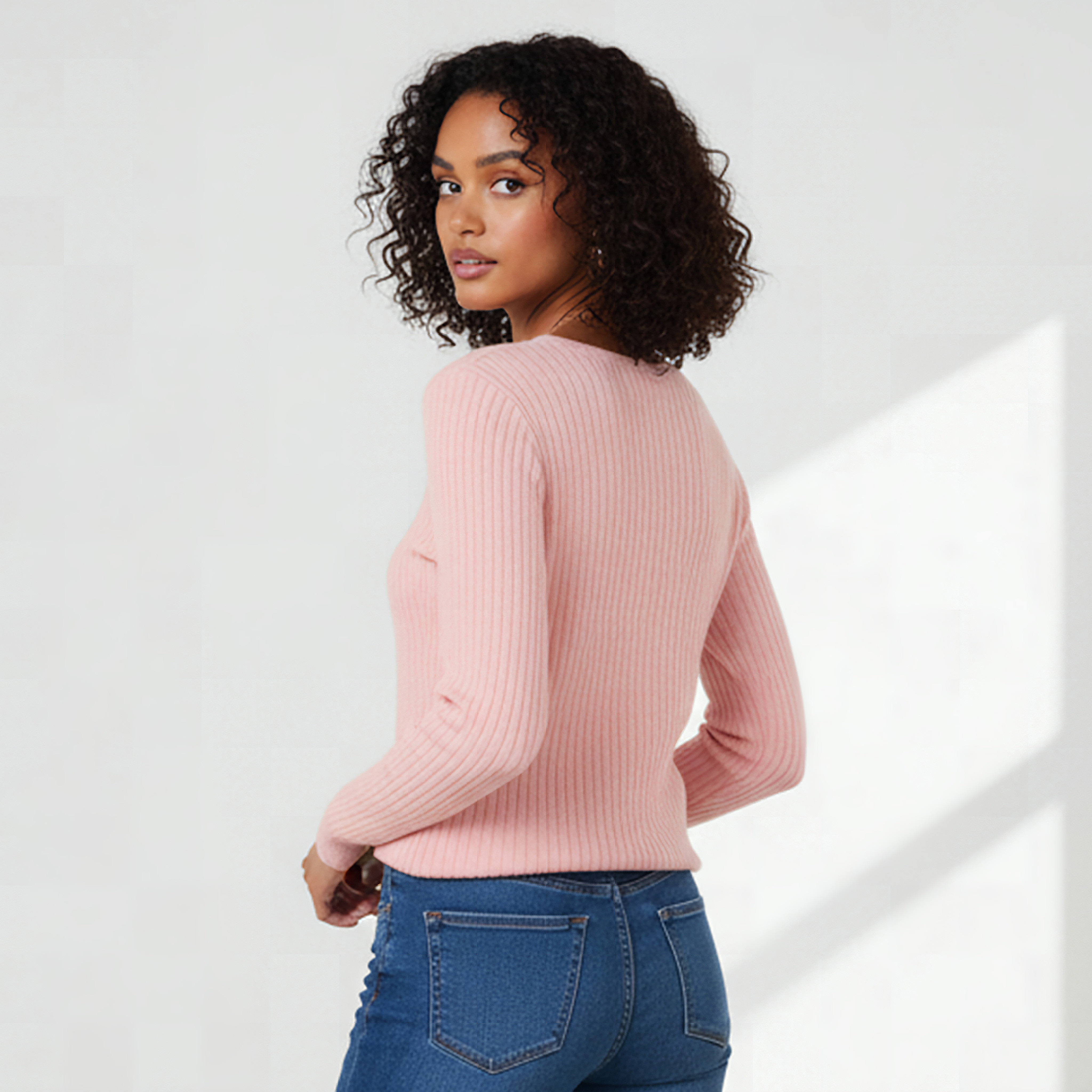 2Xtremz Slim Fit Textured Round Neck Tricot Sweater-women-winterwear-cardigansandjumpers-jumpers-image-3