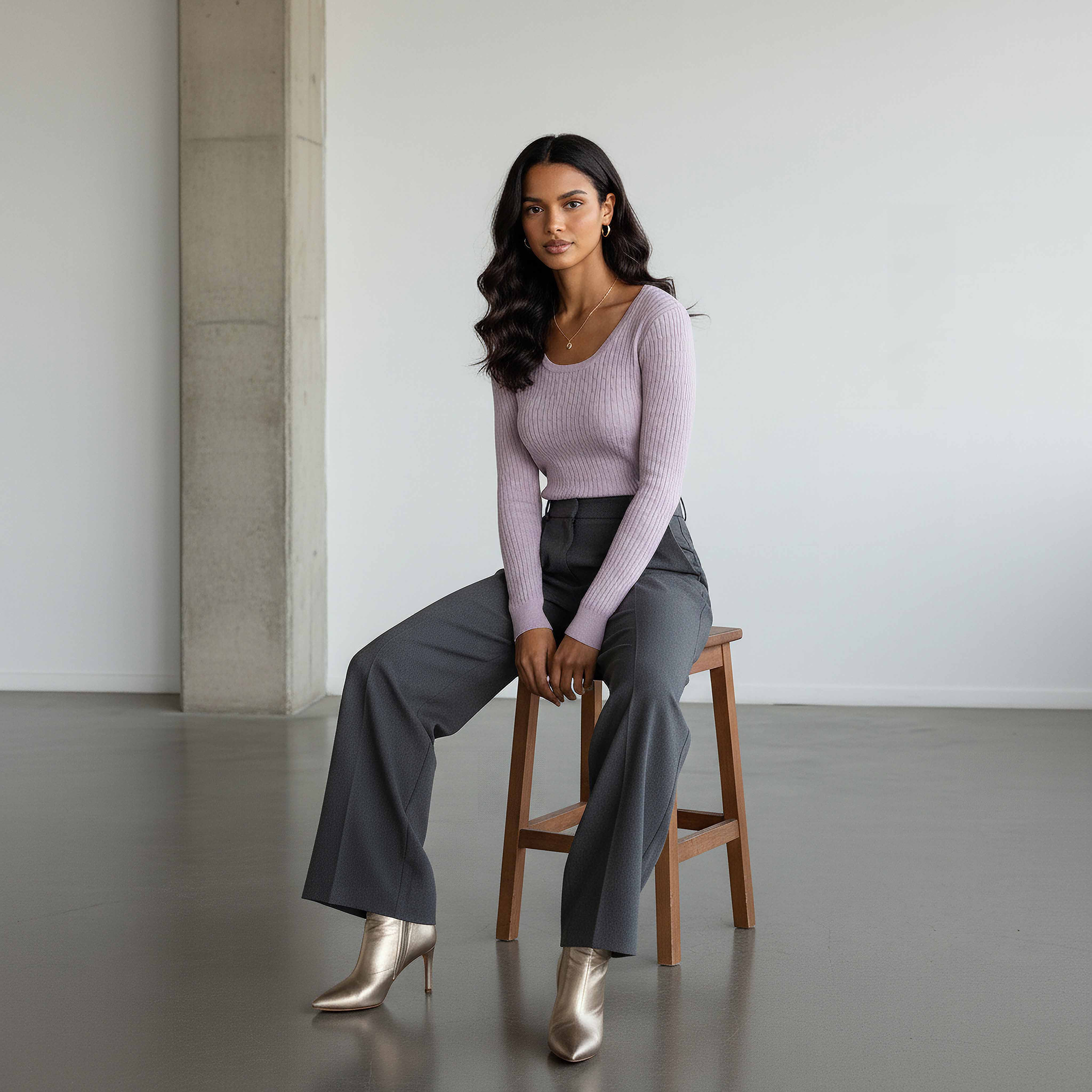 كنزة تريكو بارزة الملمس بقصة سليم وياقة مستديرة من تو إكستريمز-women-clothing-cardigansandjumpers-jumpers-image-1