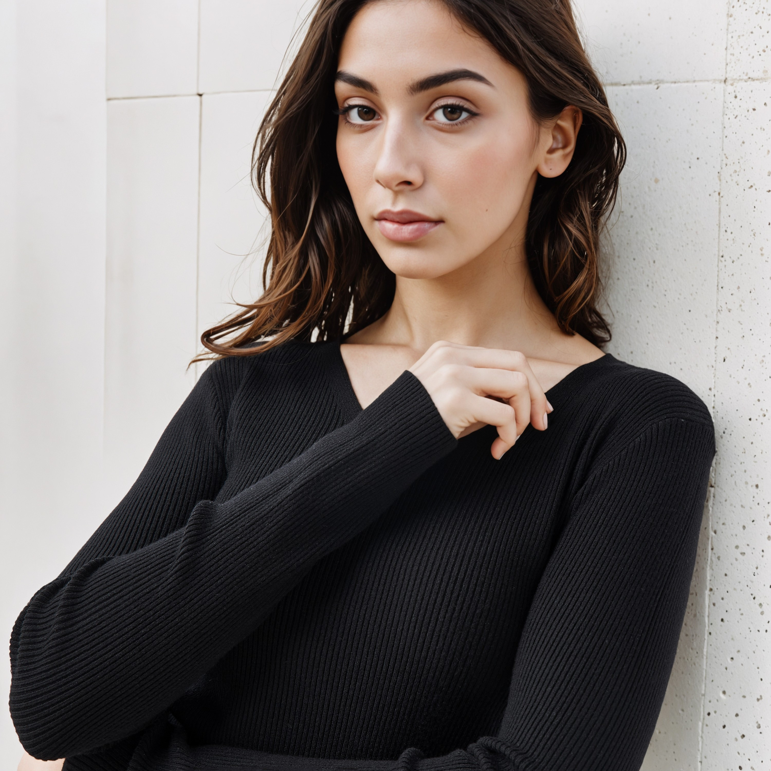 2Xtremz Regular Fit Ribbed V-neck Tricot Sweater-women-clothing-cardigansandjumpers-jumpers-image-5