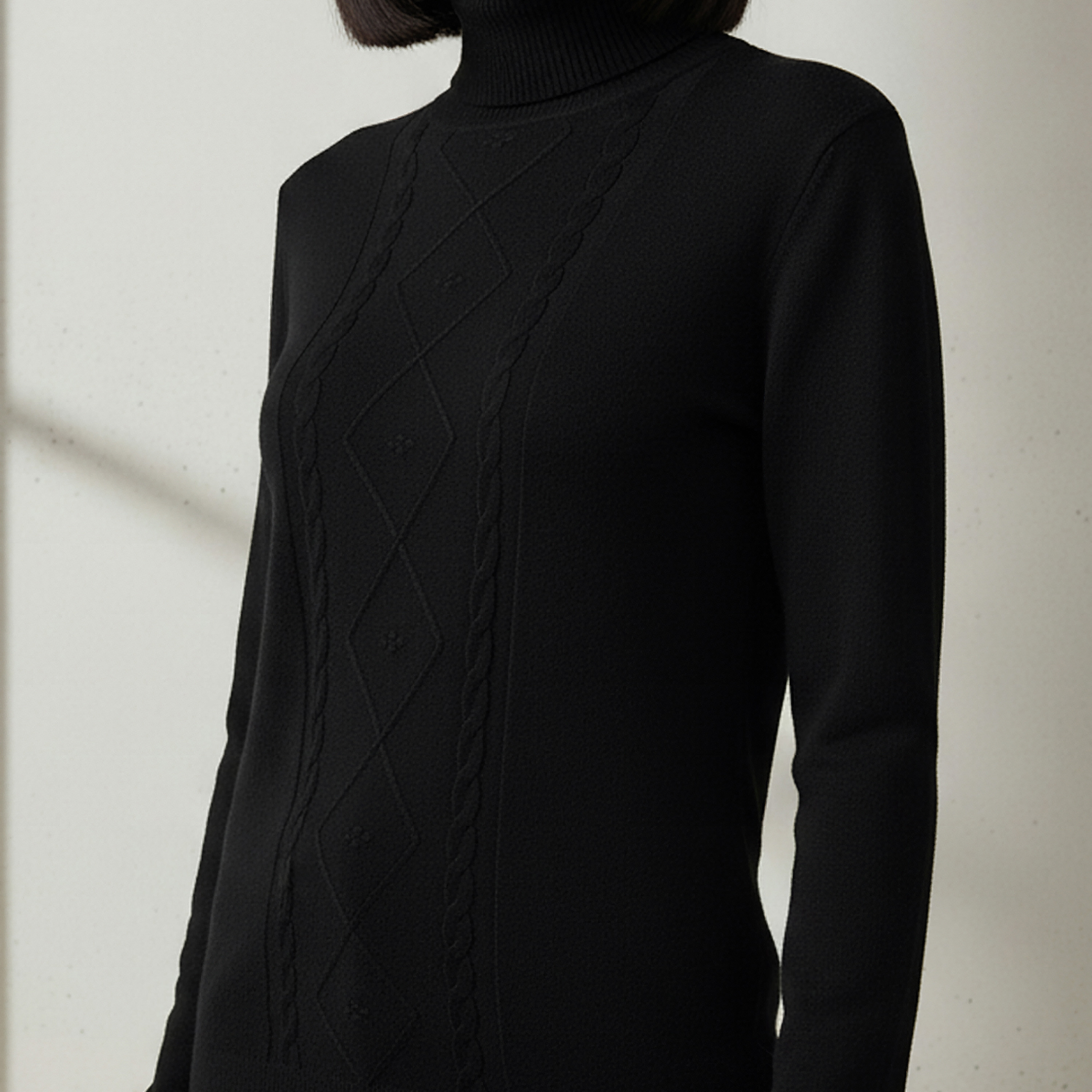 2Xtremz Textured High Neck Tricot Sweater-women-clothing-cardigansandjumpers-jumpers-image-4