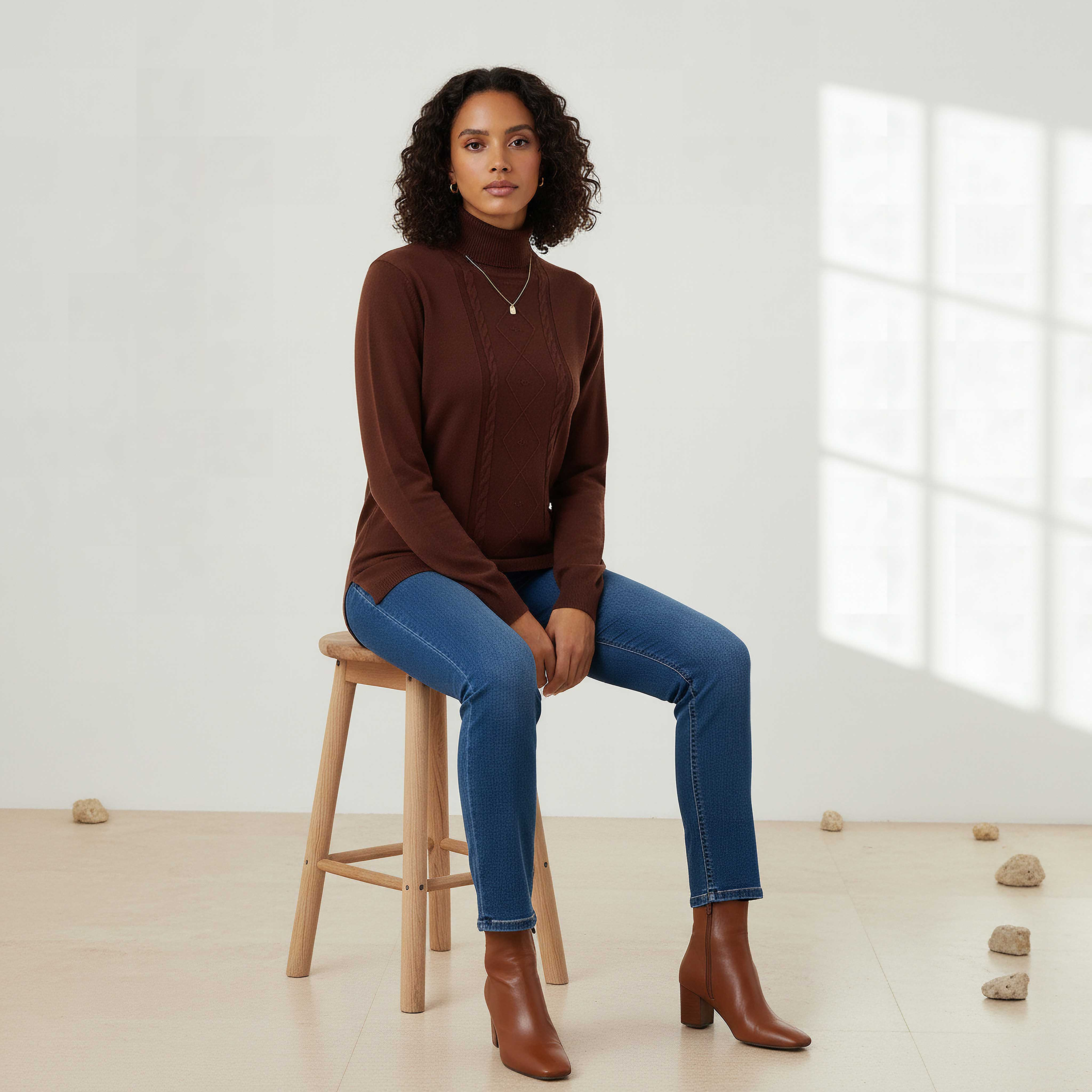 2Xtremz Textured High Neck Tricot Sweater-women-clothing-cardigansandjumpers-jumpers-image-5