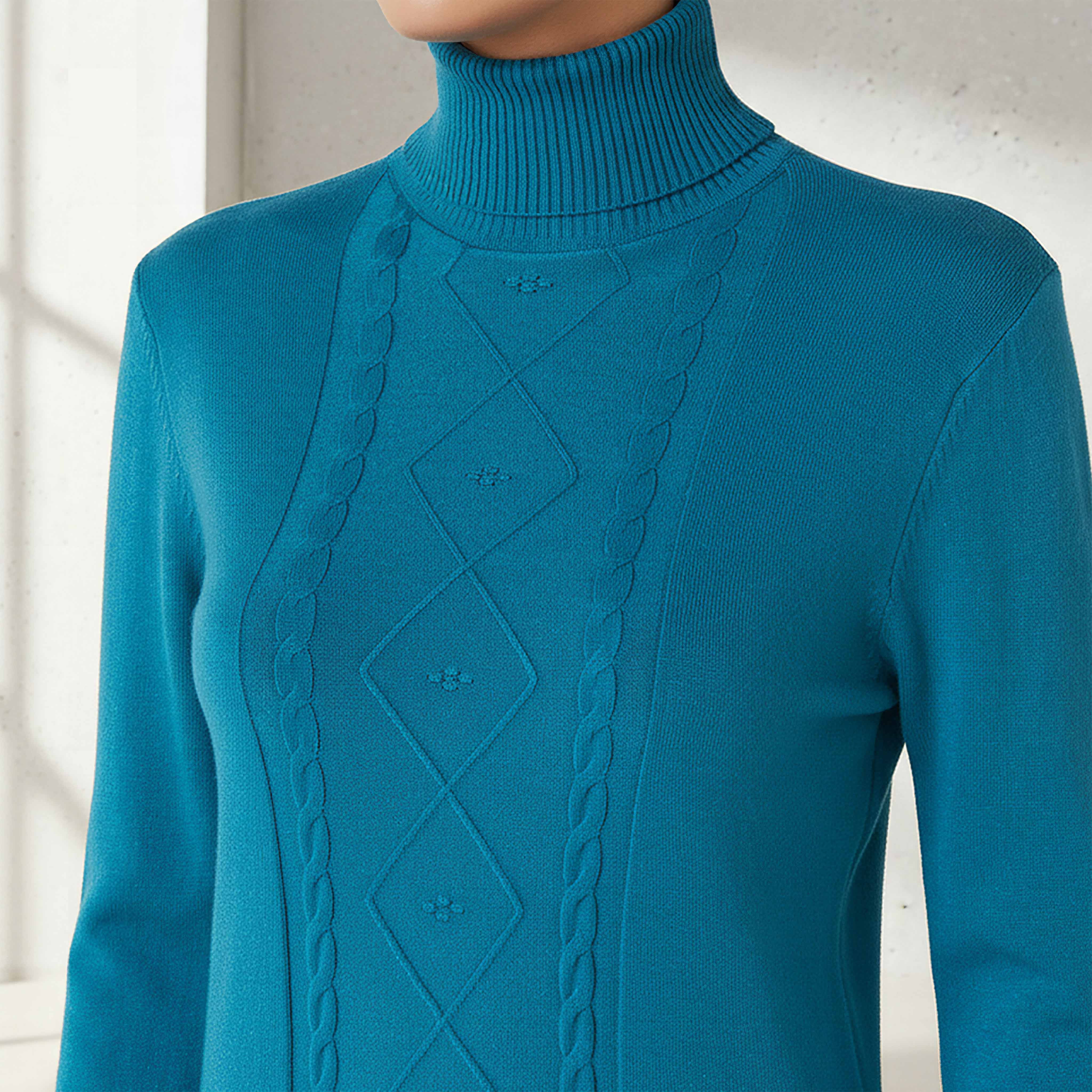 2Xtremz Textured High Neck Tricot Sweater-women-clothing-cardigansandjumpers-jumpers-image-4