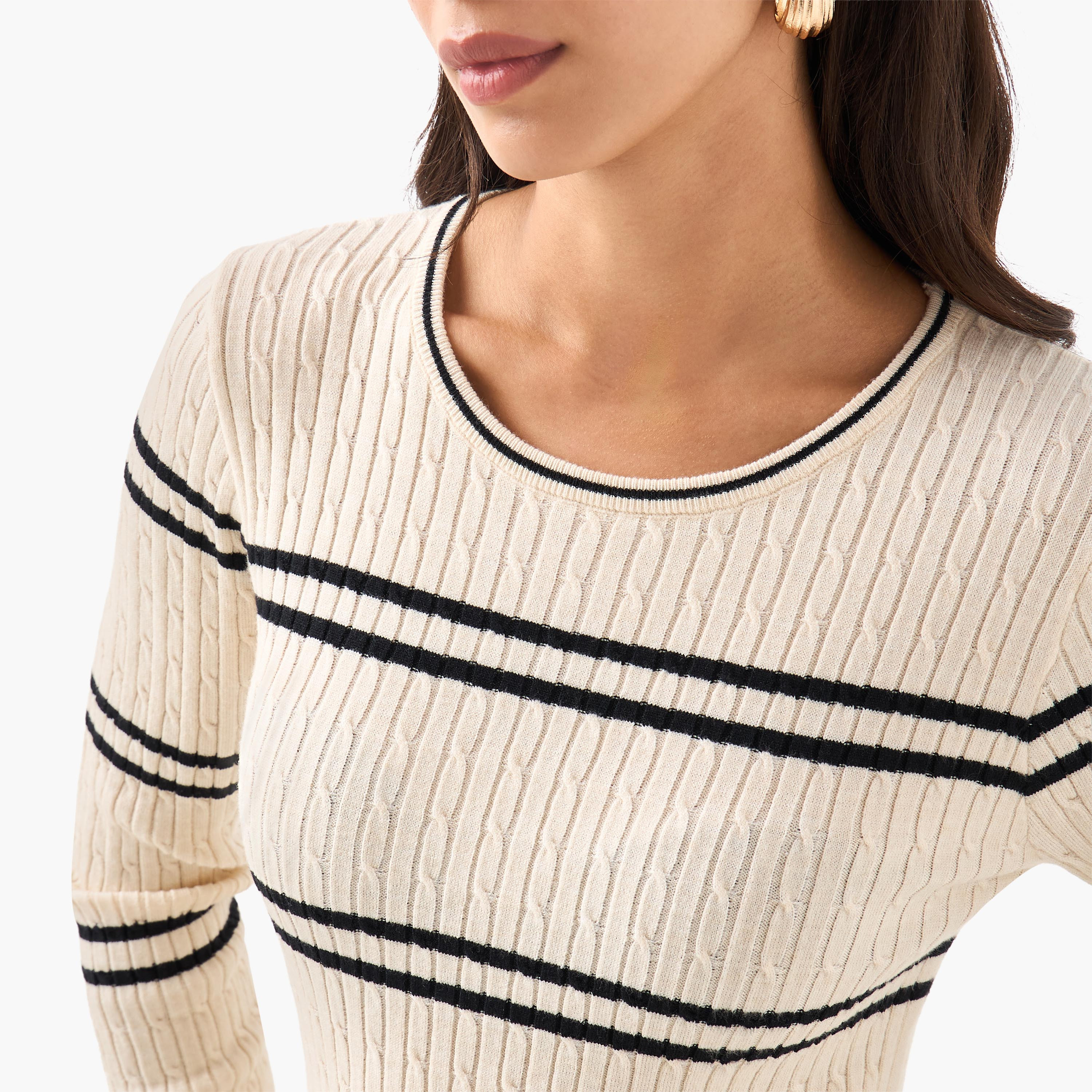 2Xtremz Striped Round Neck Tricot Sweater-women-clothing-cardigansandjumpers-jumpers-image-5