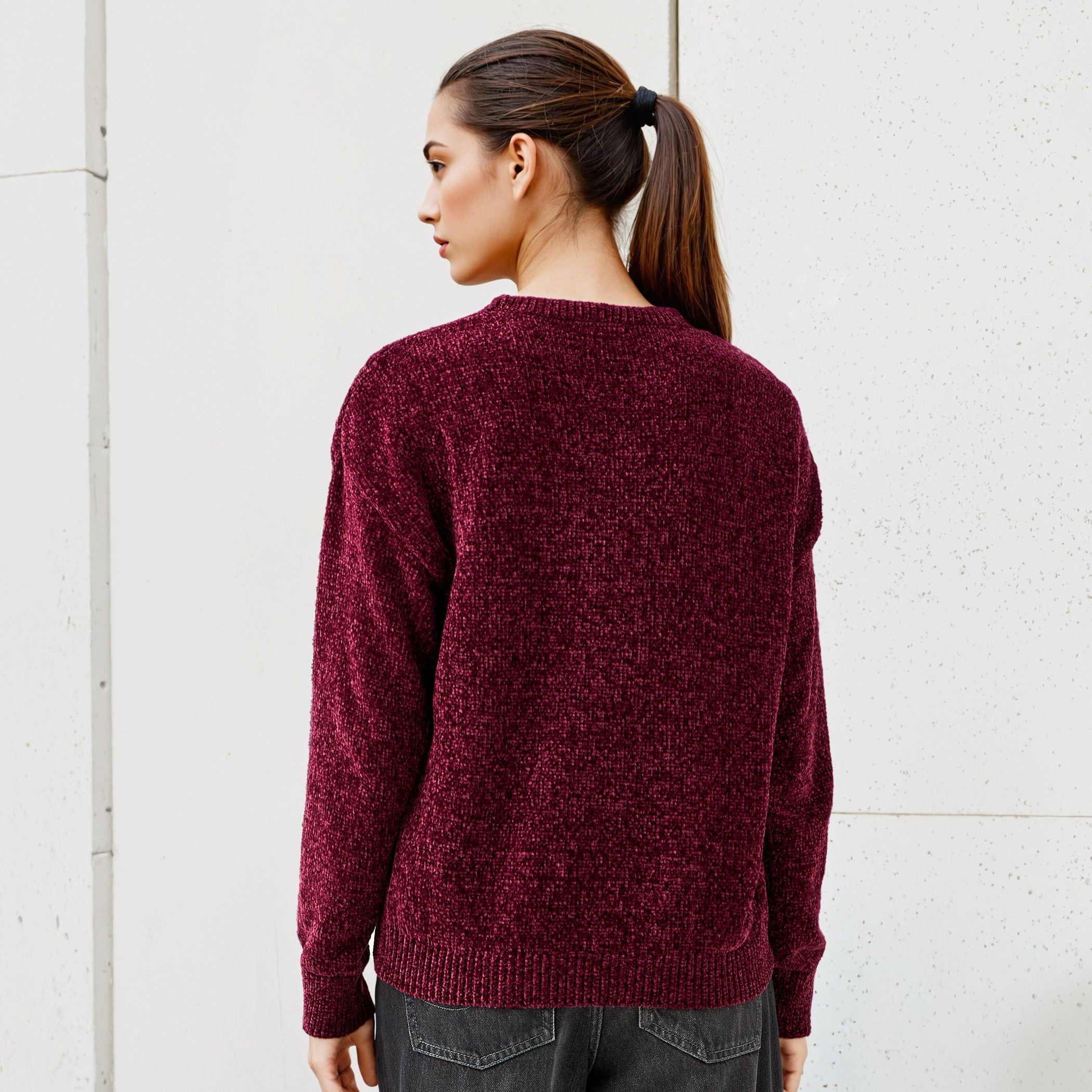 2Xtremz Textured Chenille Sweater with Long Sleeves-women-clothing-cardigansandjumpers-jumpers-image-3