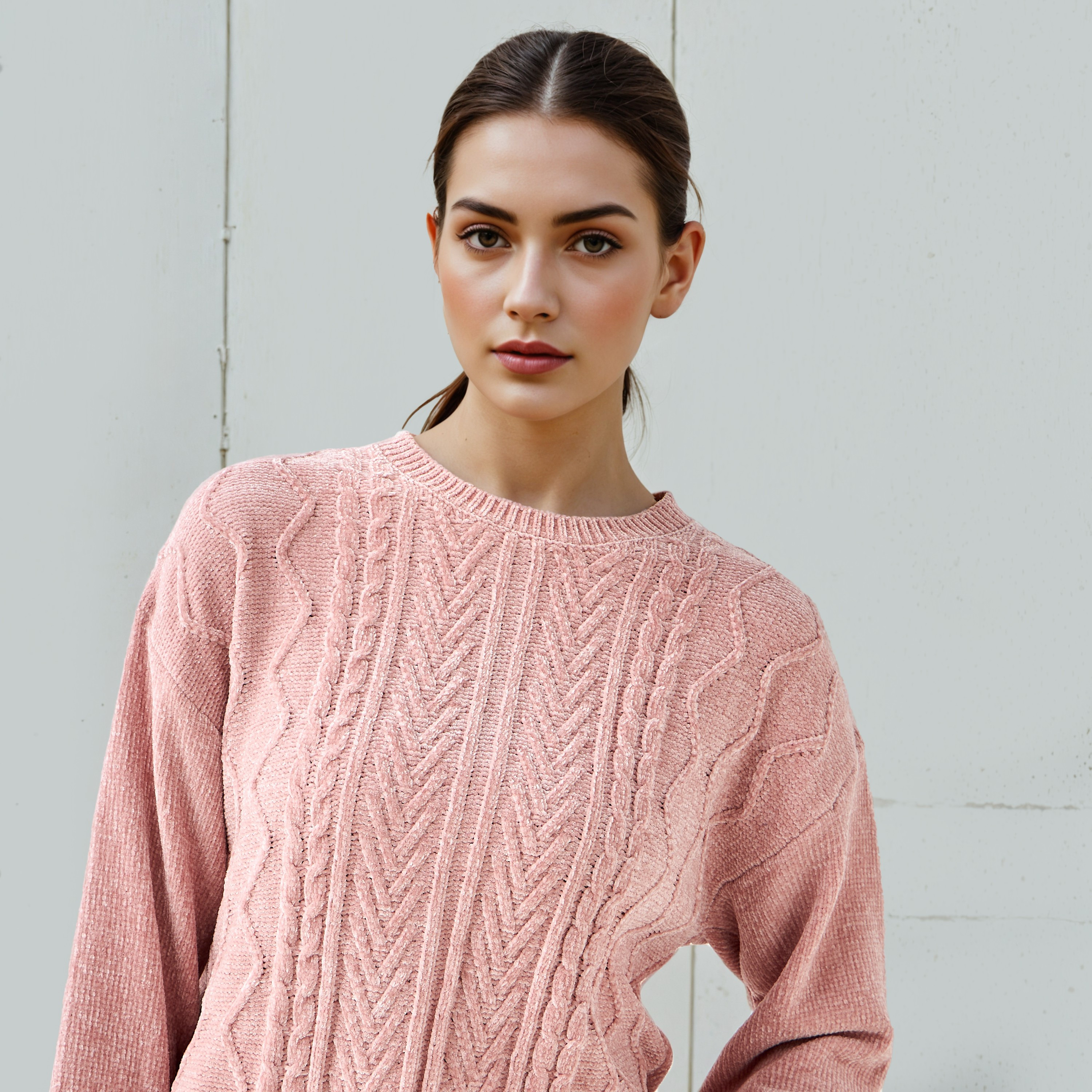 كنزة شنيل بارزة الملمس بأكمام طويلة من تو إكستريمز-women-clothing-cardigansandjumpers-jumpers-image-2