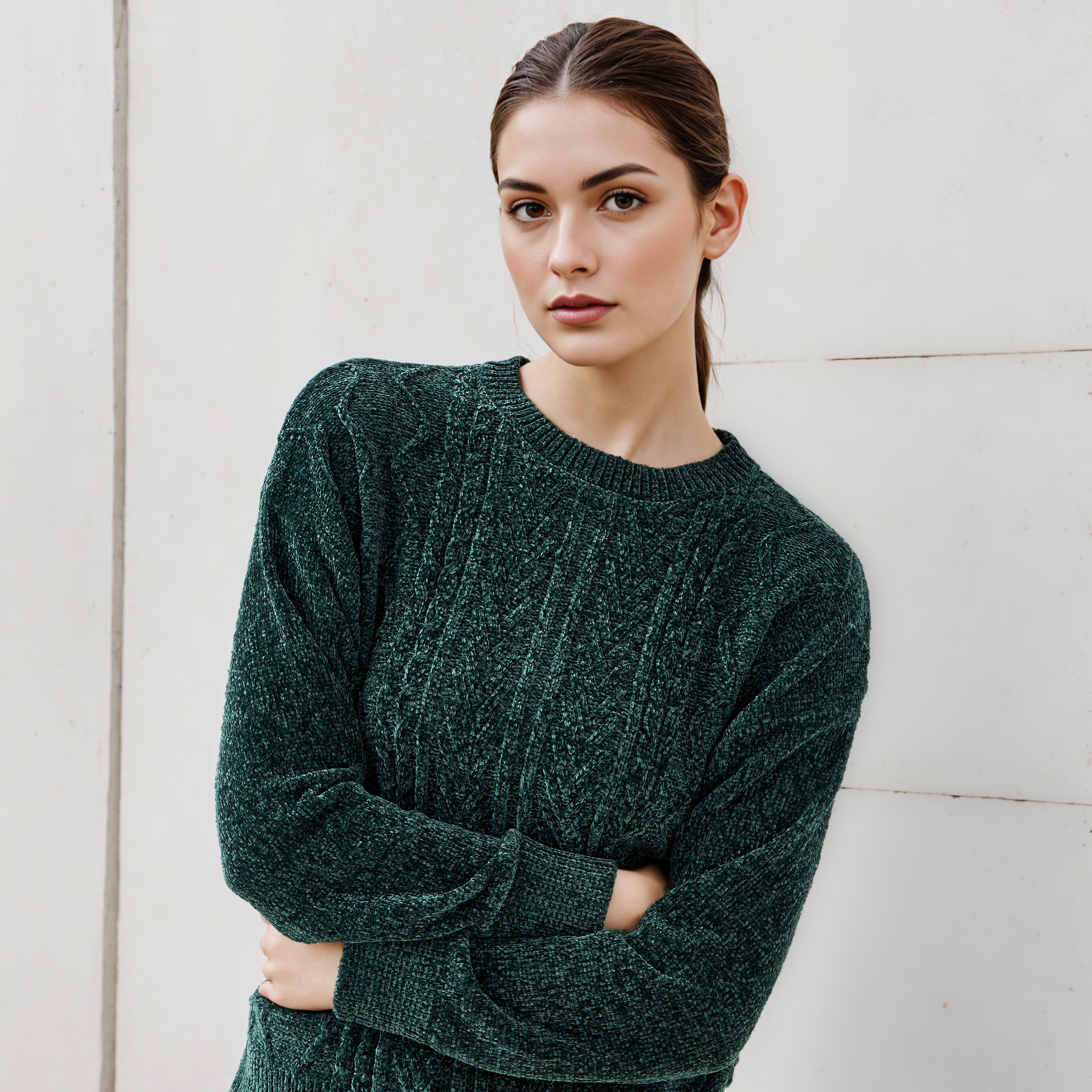 2Xtremz Textured Chenille Sweater with Long Sleeves-women-clothing-cardigansandjumpers-jumpers-image-4