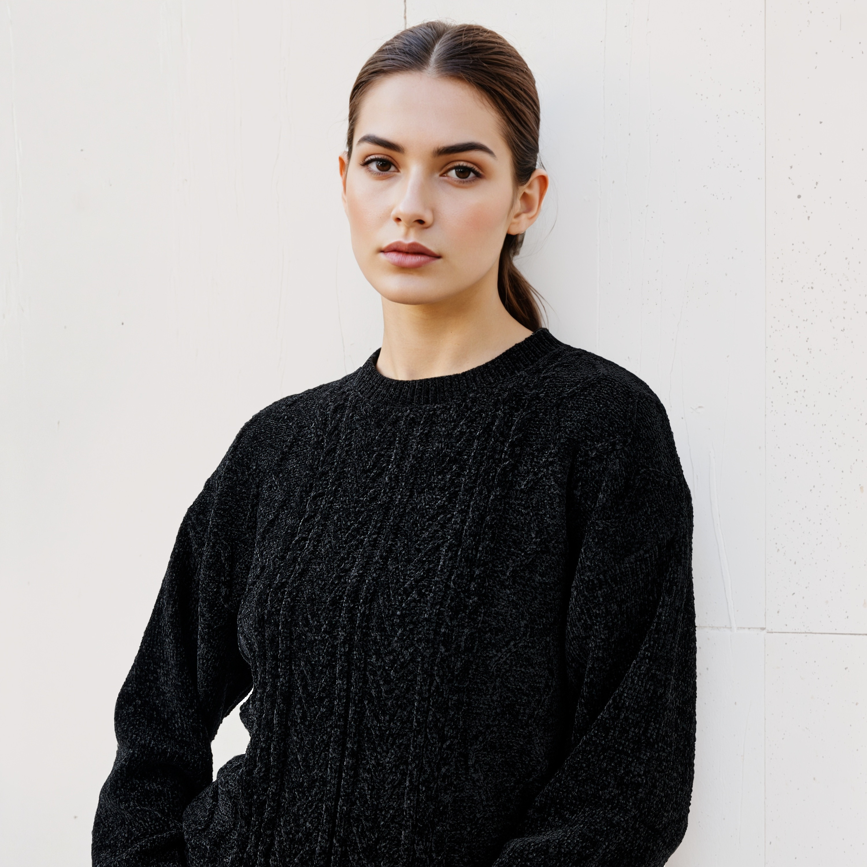 كنزة شنيل بارزة الملمس بأكمام طويلة من تو إكستريمز-women-clothing-cardigansandjumpers-jumpers-image-2