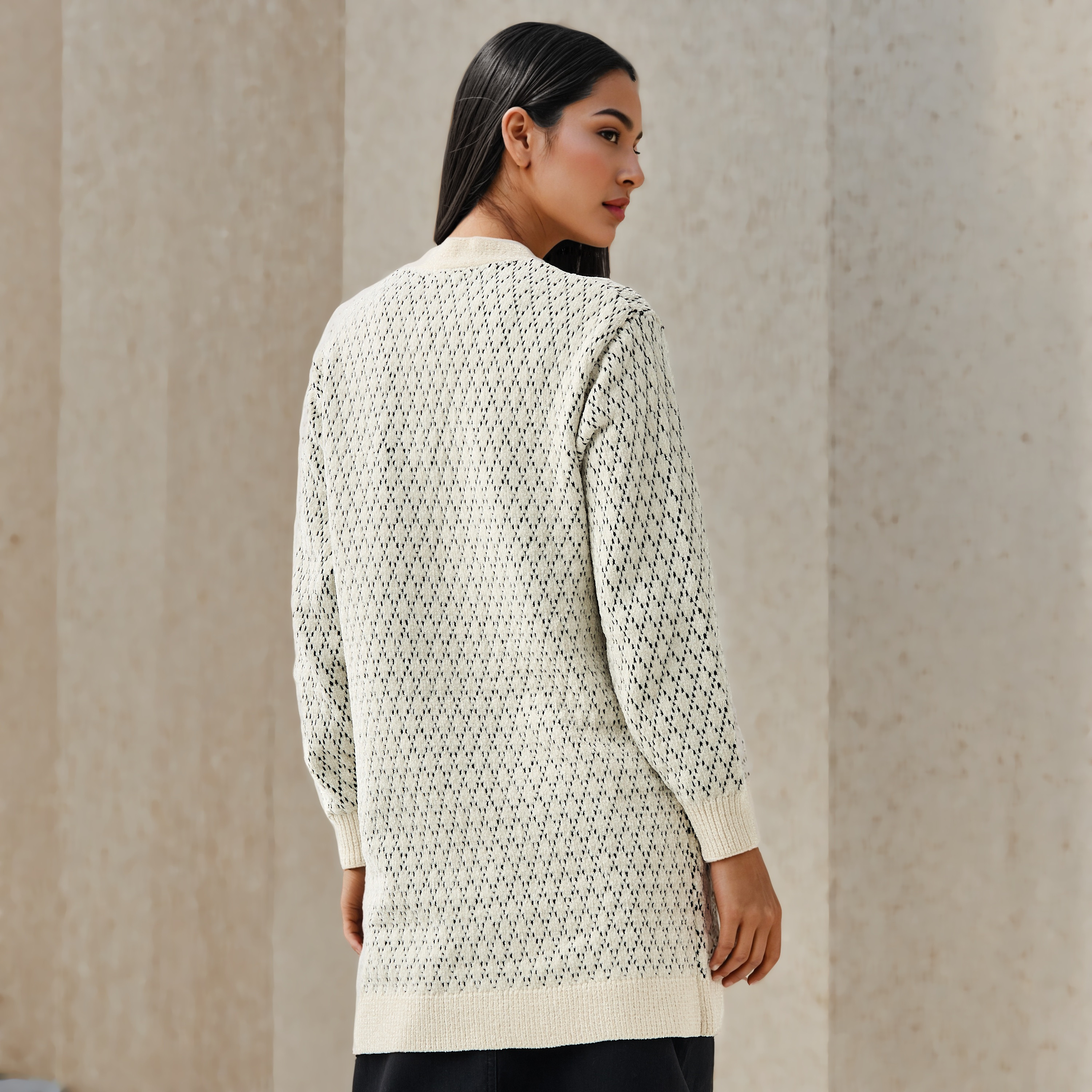 2Xtremz Textured Longline Cardigan-women-winterwear-cardigansandjumpers-cardigans-image-4