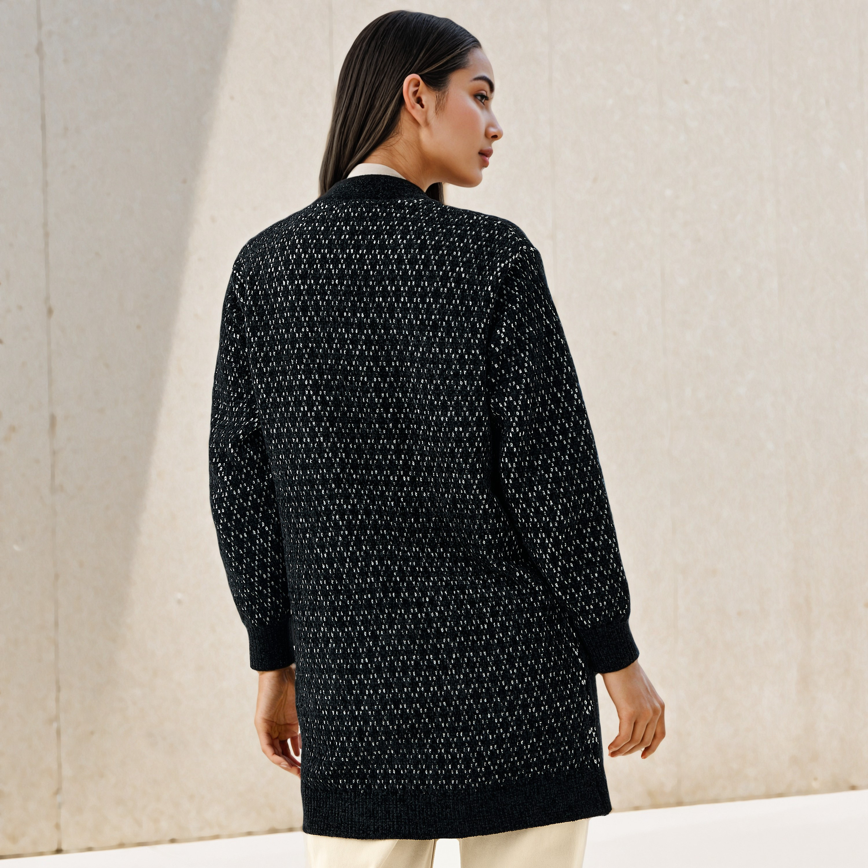 2Xtremz Textured Longline Cardigan-women-winterwear-cardigansandjumpers-cardigans-image-4