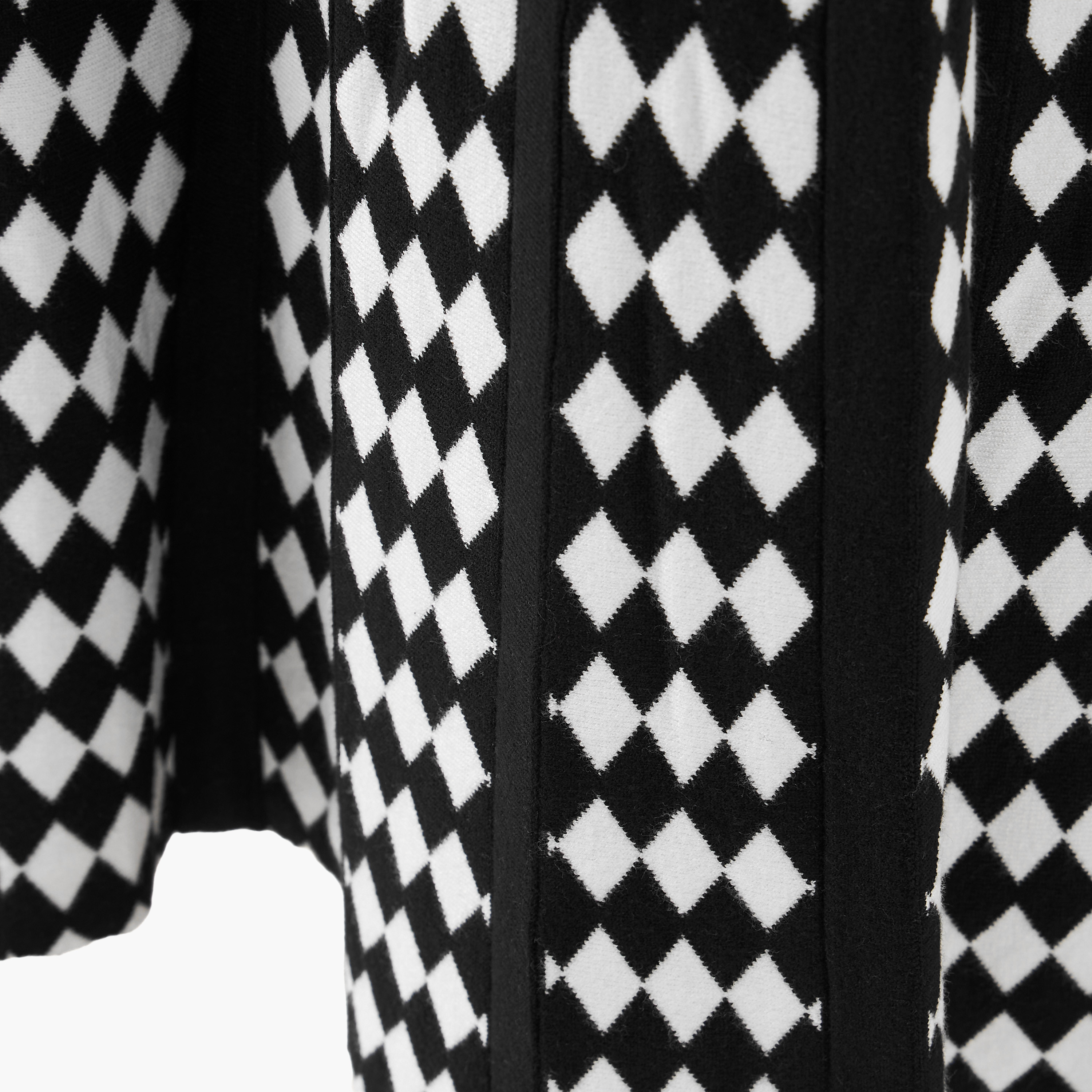 2Xtremz Midi Viscose Blend A-line Skirt with Geometric Texture-women-clothing-bottoms-skirts-image-3