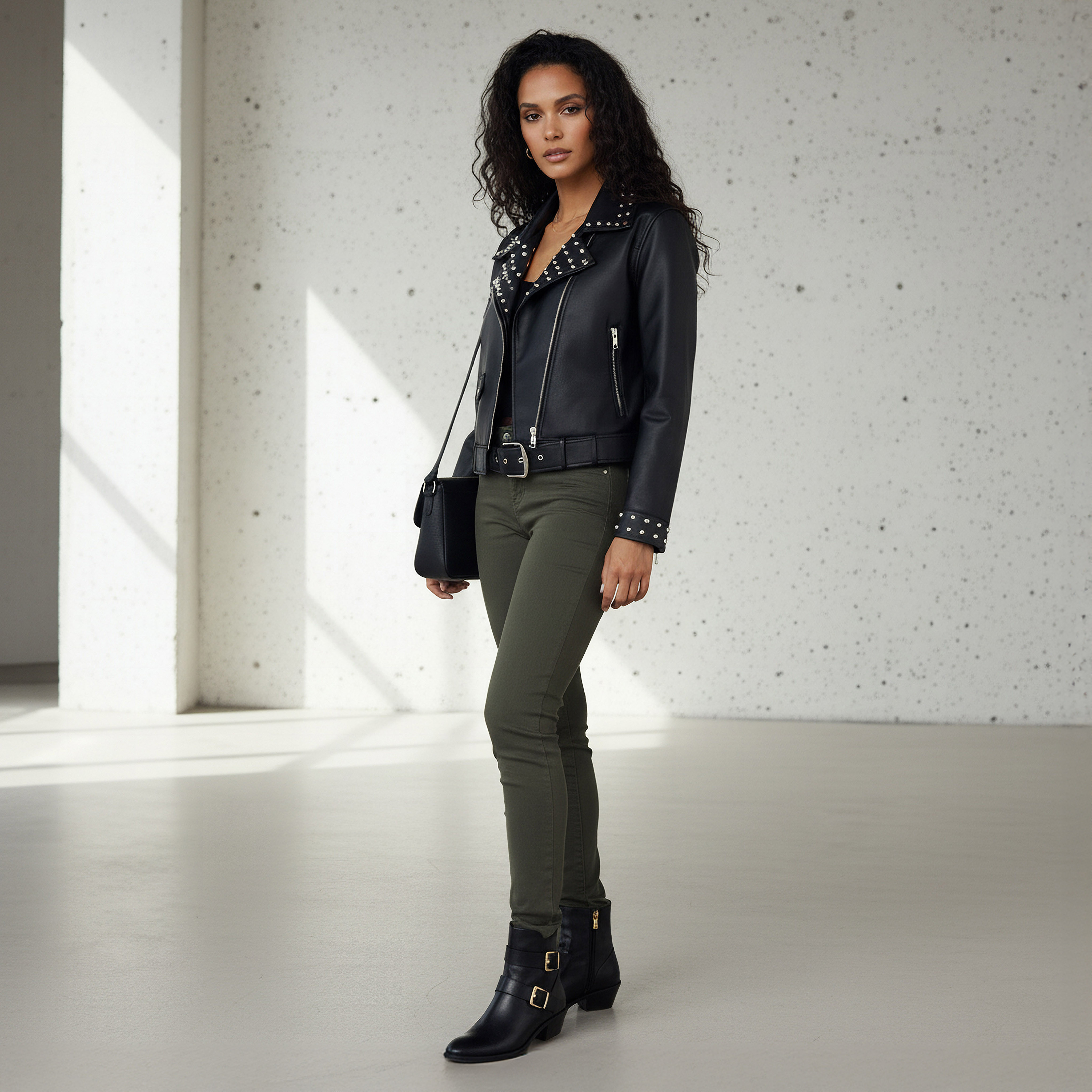 2Xtremz Regular PU Biker Jacket with Pockets-women-winterwear-coatsandjackets-jackets-image-2