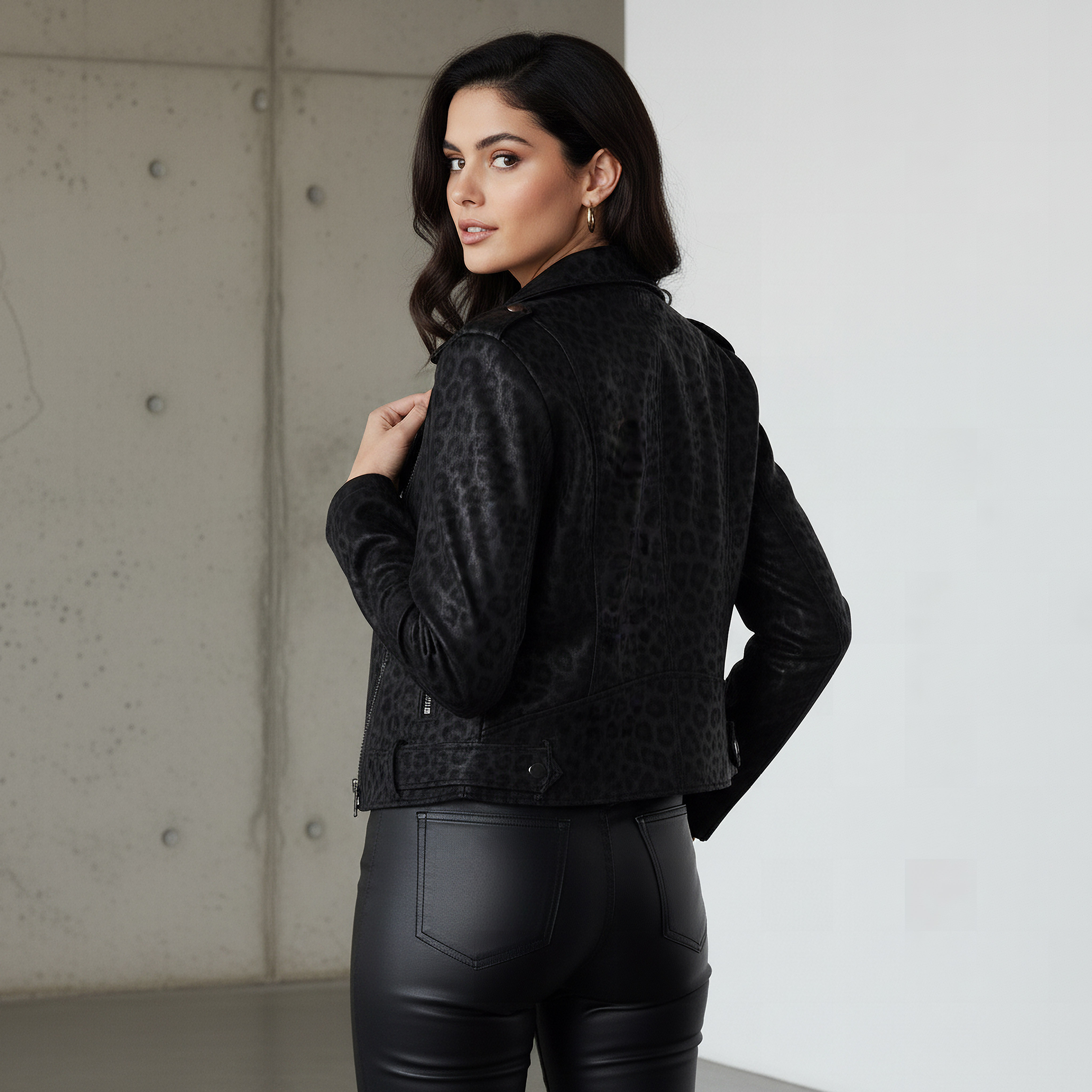 2Xtremz Biker Jacket with Animal Print-women-winterwear-coatsandjackets-jackets-image-3