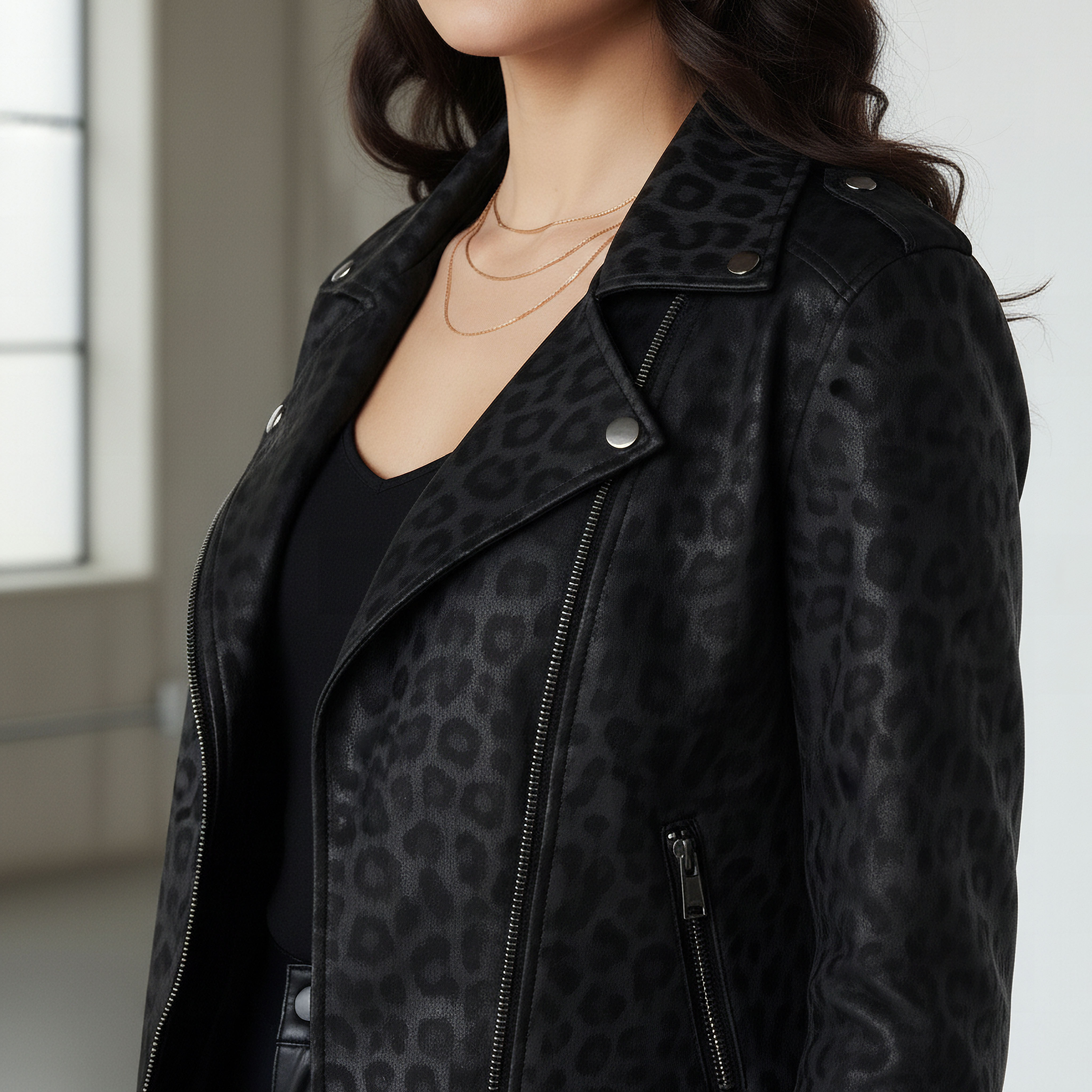 2Xtremz Biker Jacket with Animal Print-women-winterwear-coatsandjackets-jackets-image-4