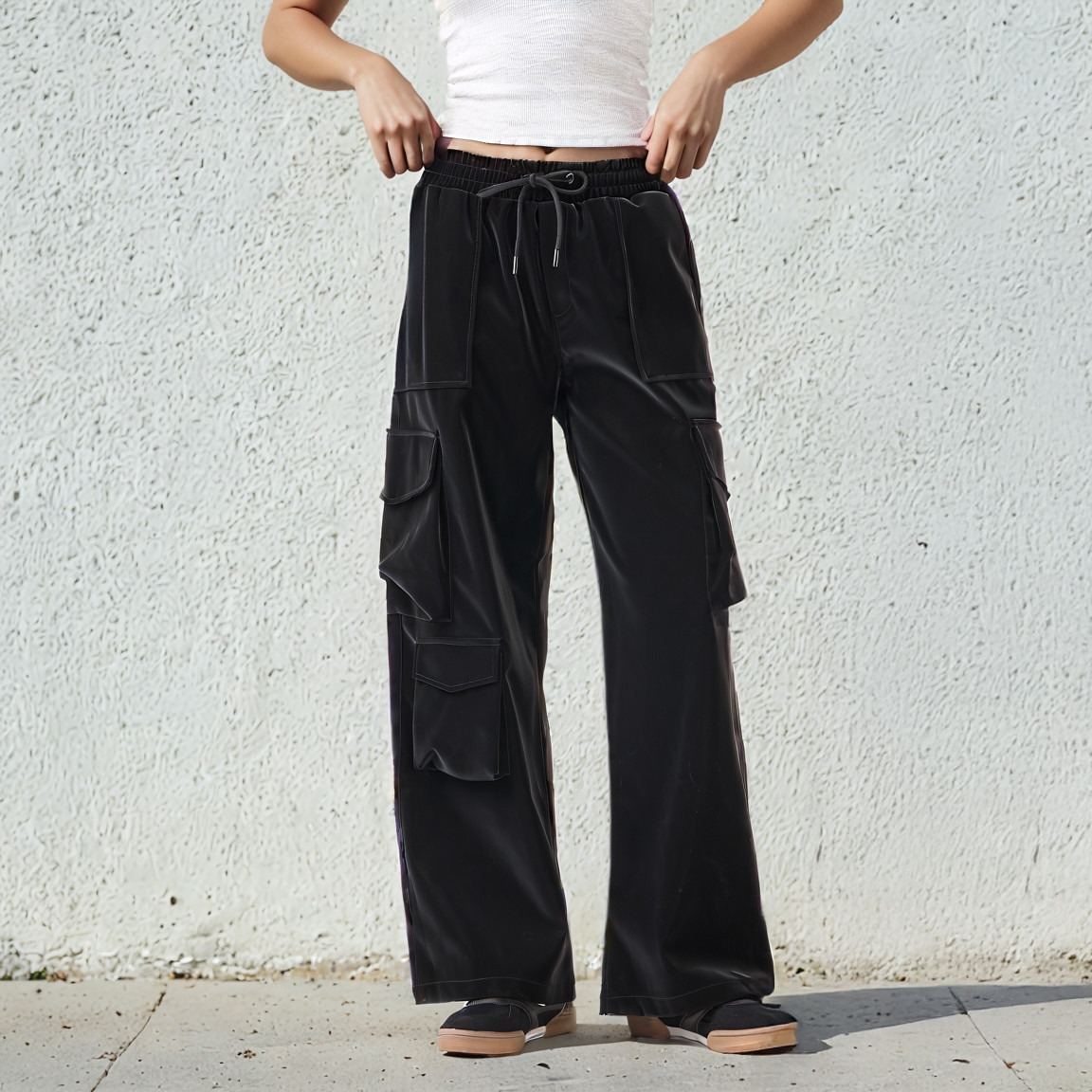 2Xtremz Mid-Rise Cotton Cargo Pants-women-clothing-bottoms-trousers-image-1