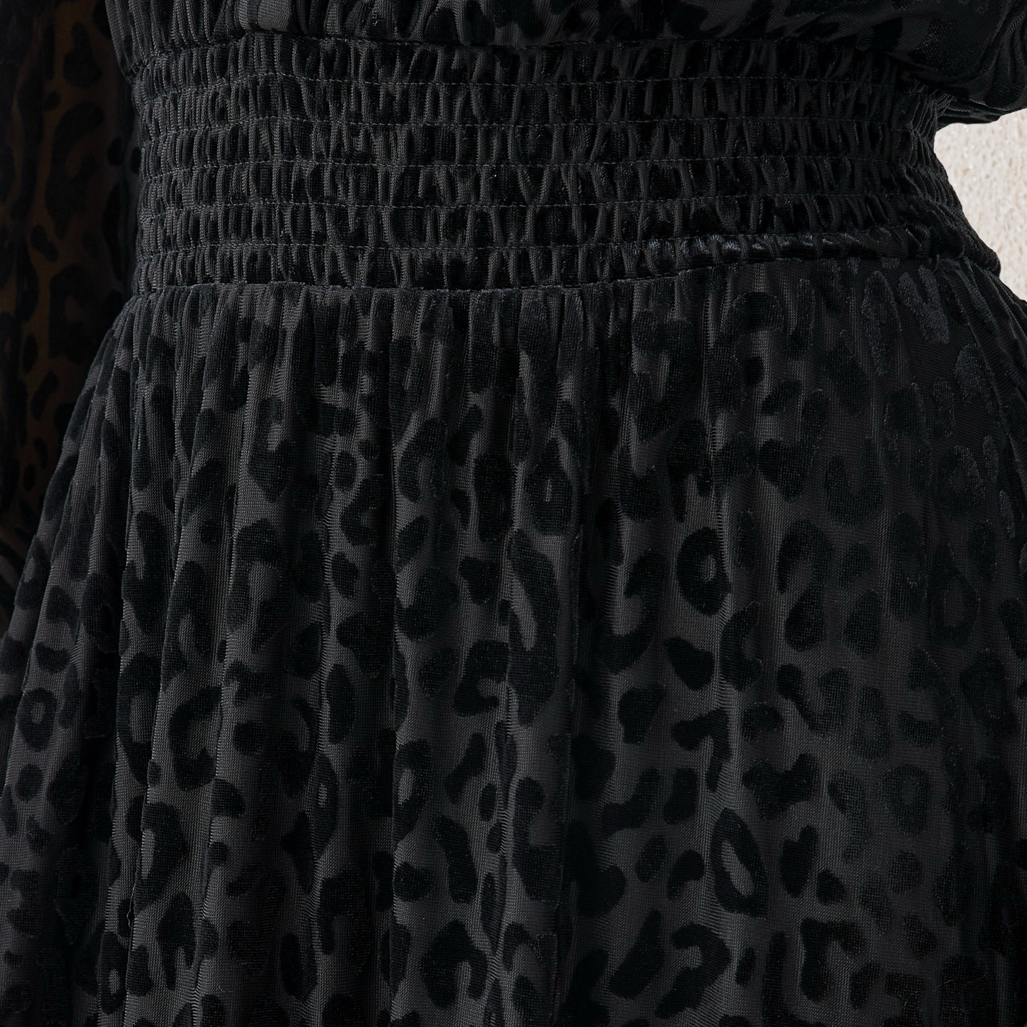 2Xtremz Midi Length Shirt Dress with Smocked Detail-women-clothing-dresses-image-4