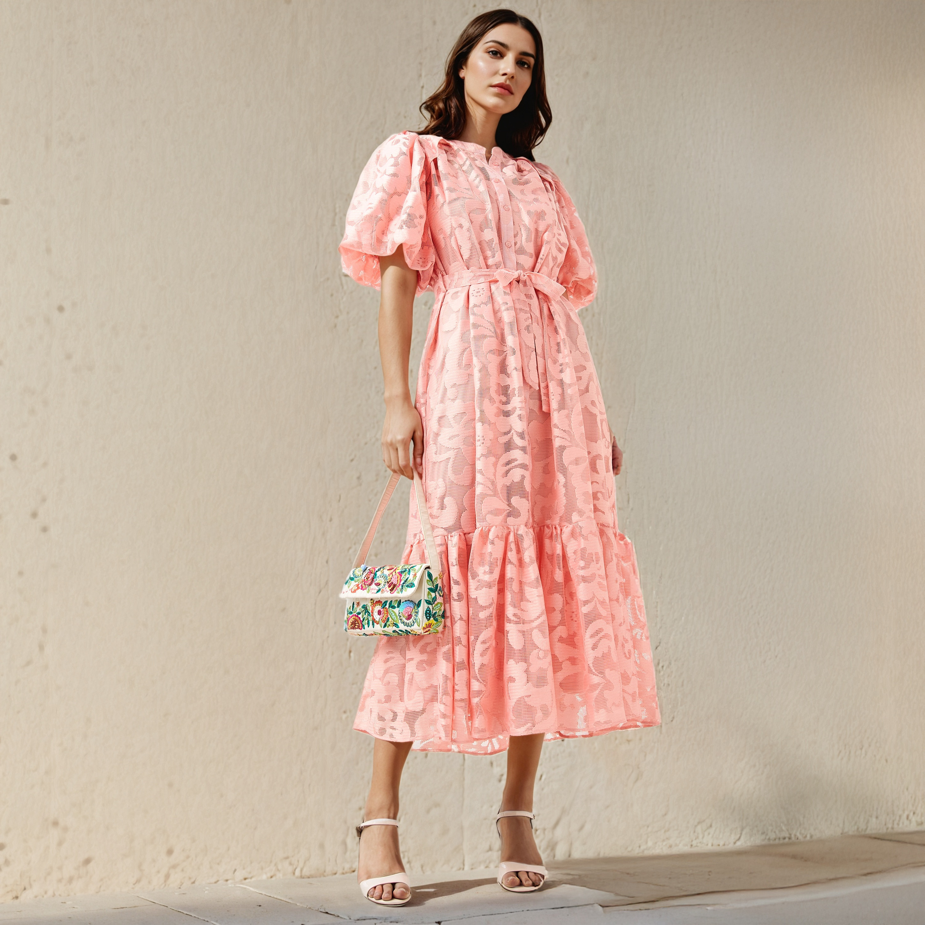 2Xtremz Lace Shirt Dress with Tie-Up Belt-women-clothing-dresses-image-2