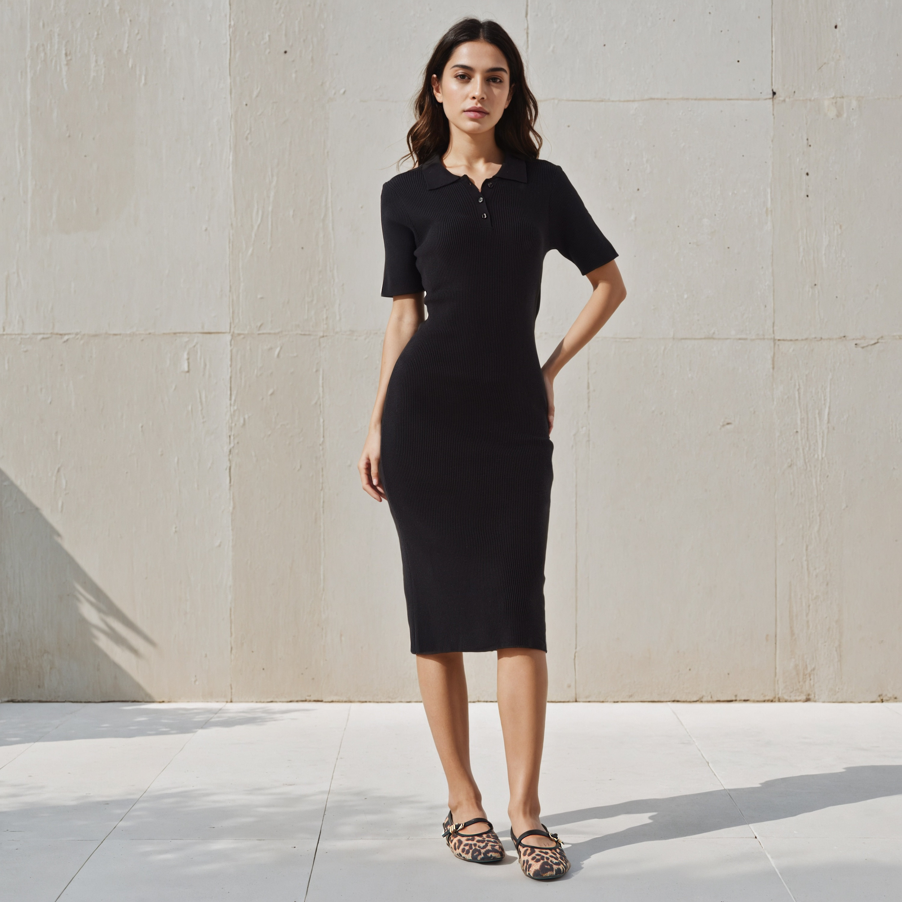 فستان ميدي ضيق بوصلة أزرار من تو إكستريمز-women-clothing-dresses-image-2