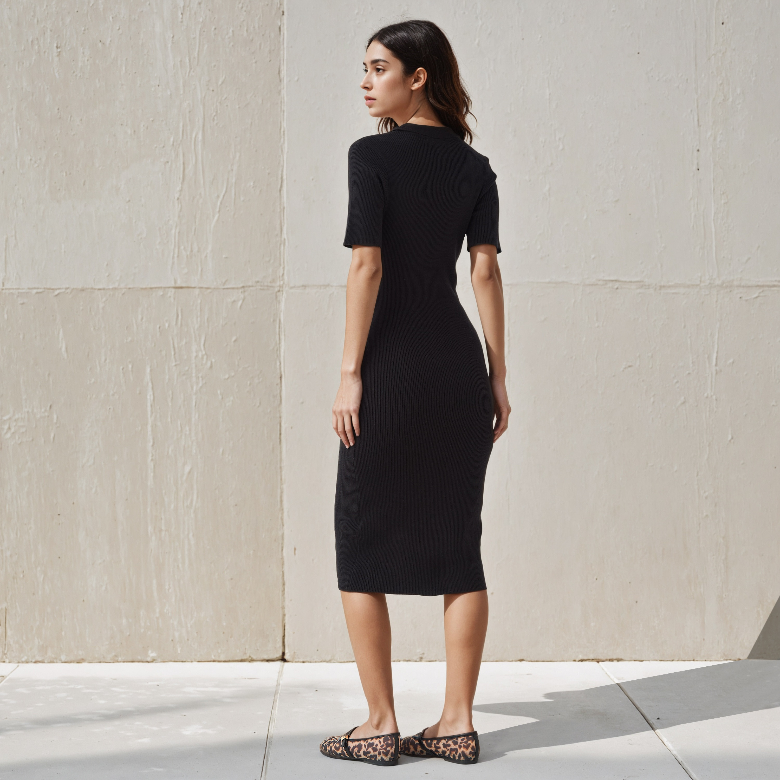 فستان ميدي ضيق بوصلة أزرار من تو إكستريمز-women-clothing-dresses-image-3
