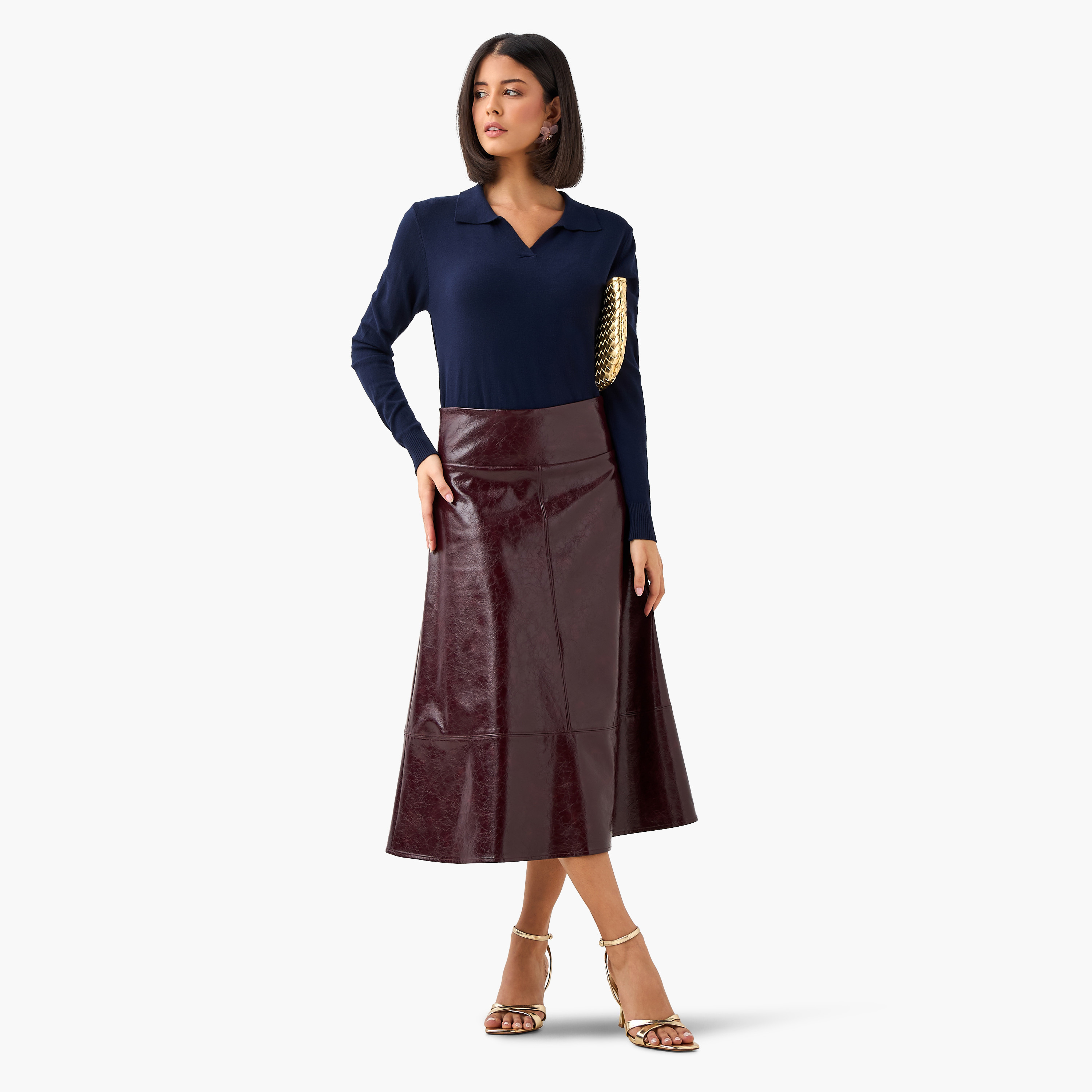 2Xtremz Regular Fit Collared Tricot Sweater-women-clothing-cardigansandjumpers-jumpers-image-4