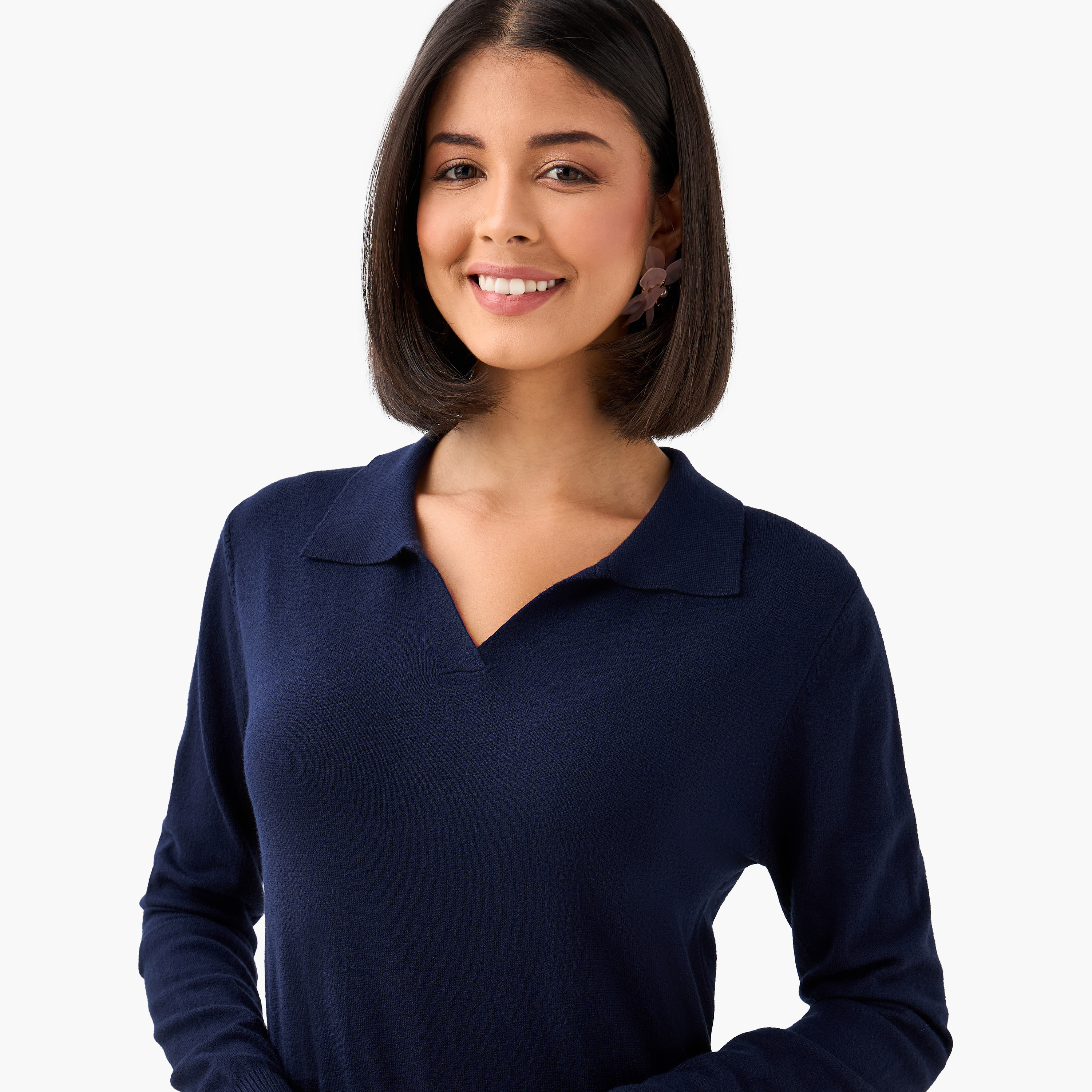 2Xtremz Regular Fit Collared Tricot Sweater-women-clothing-cardigansandjumpers-jumpers-image-6