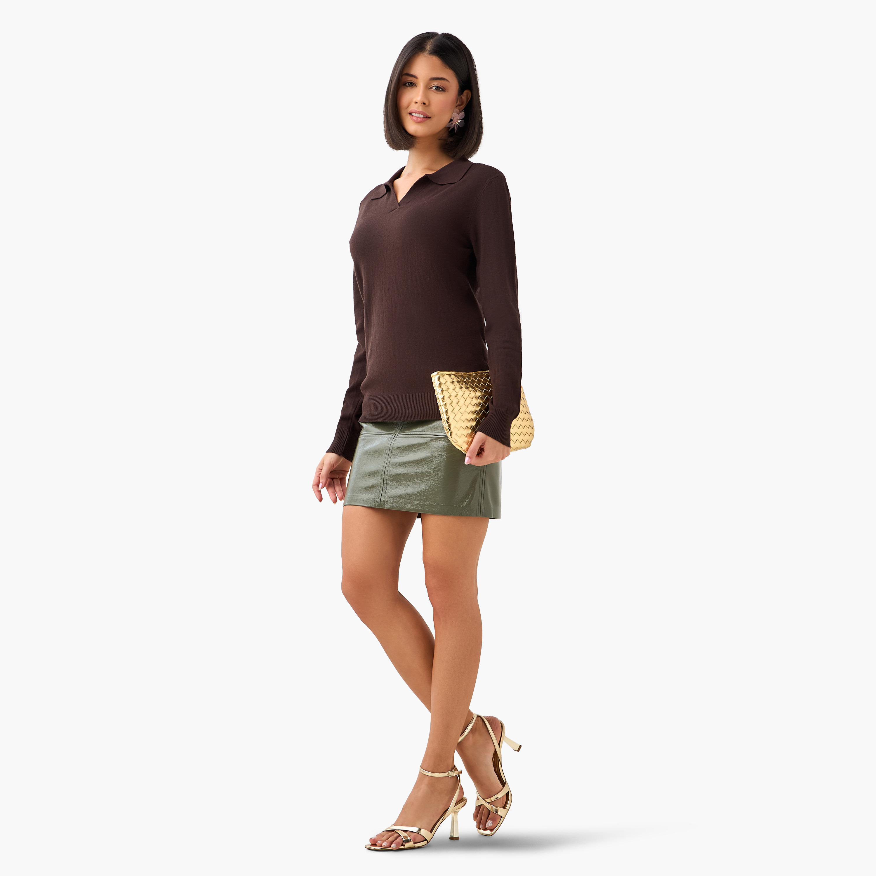 2Xtremz Regular Fit Collared Tricot Sweater-women-clothing-cardigansandjumpers-jumpers-image-4