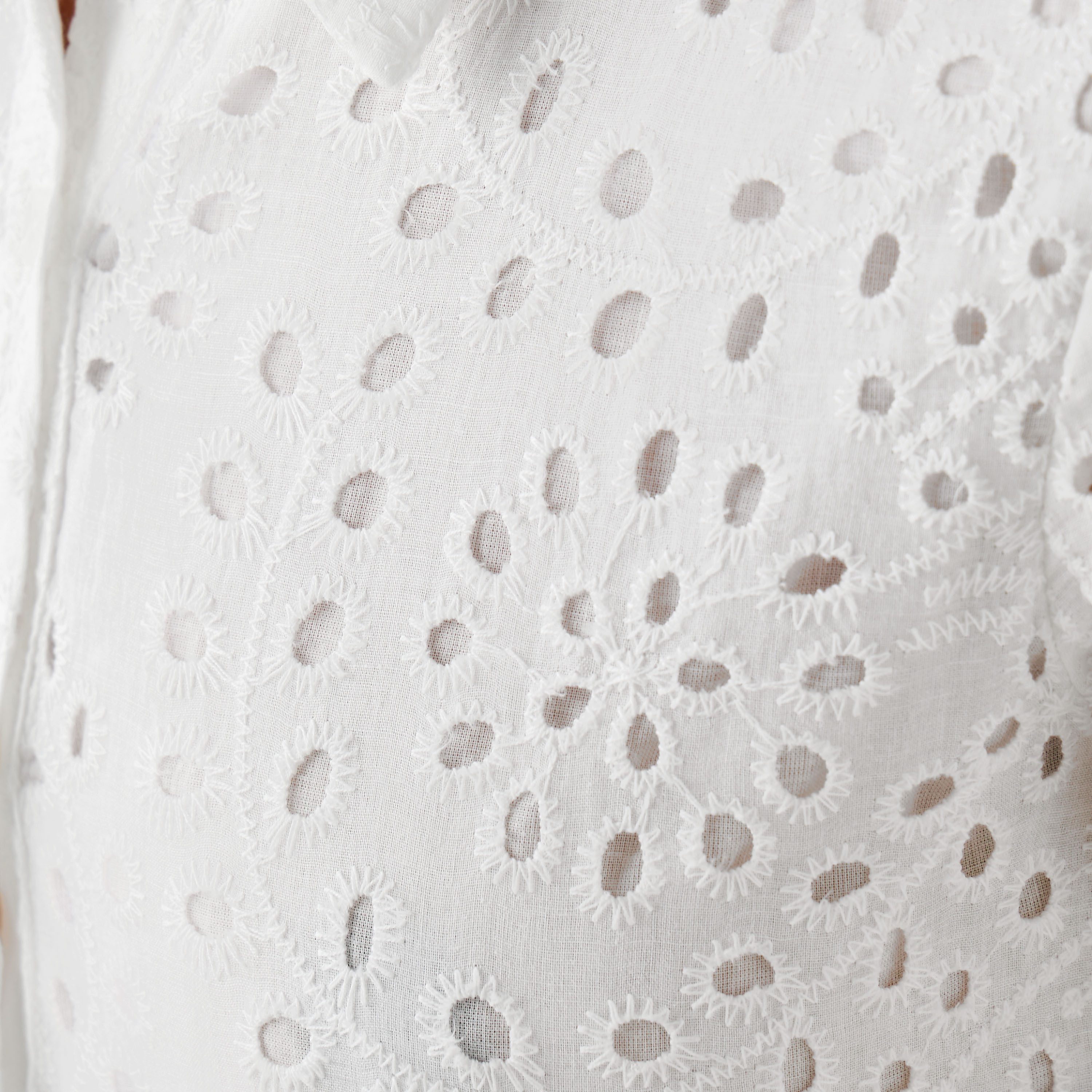 2Xtremz Belted Midi Cotton Shirt Dress with Schiffli Embroidery-women-clothing-dresses-image-2