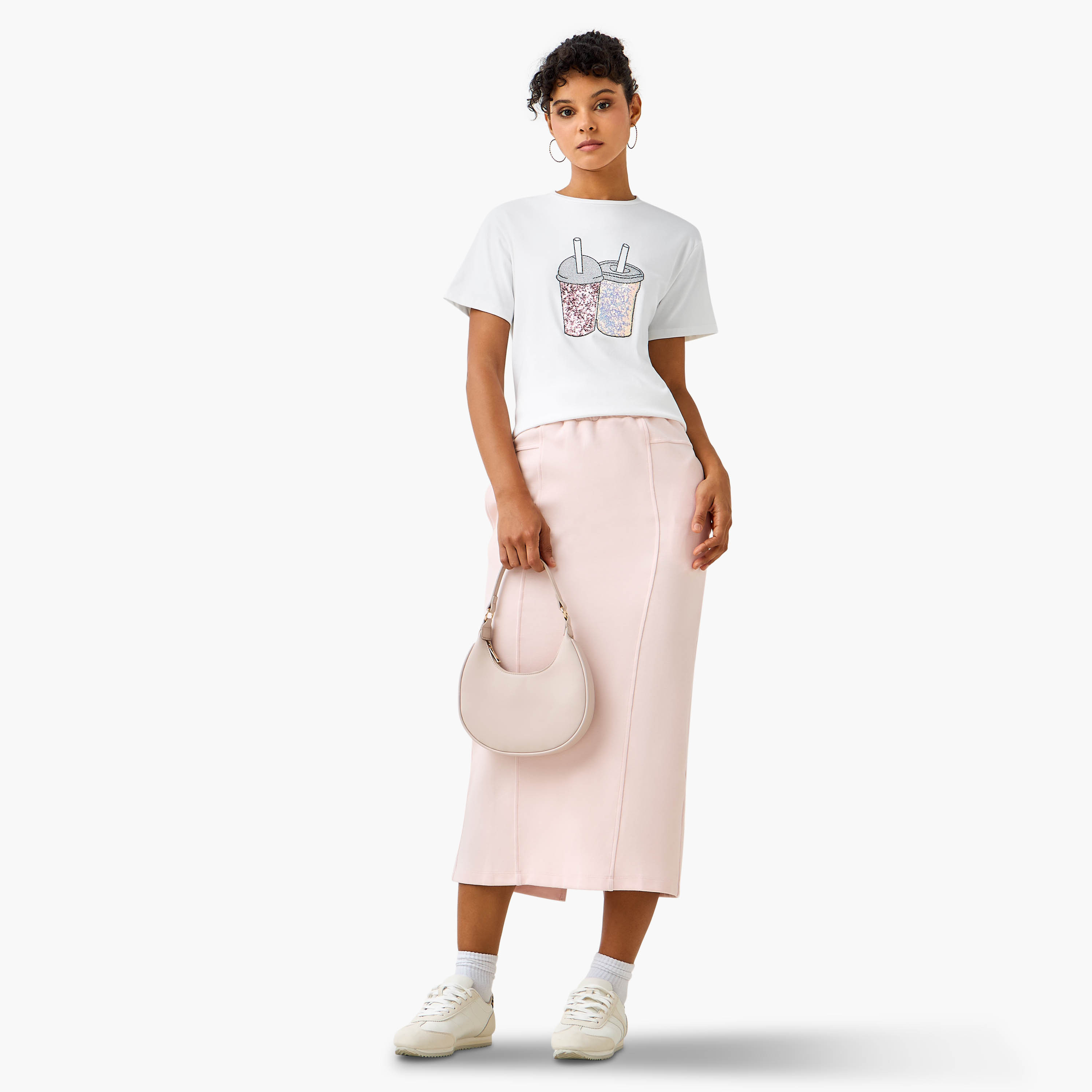 2Xtremz Cotton T-shirt with Embellished Detail-women-clothing-tshirts-image-3