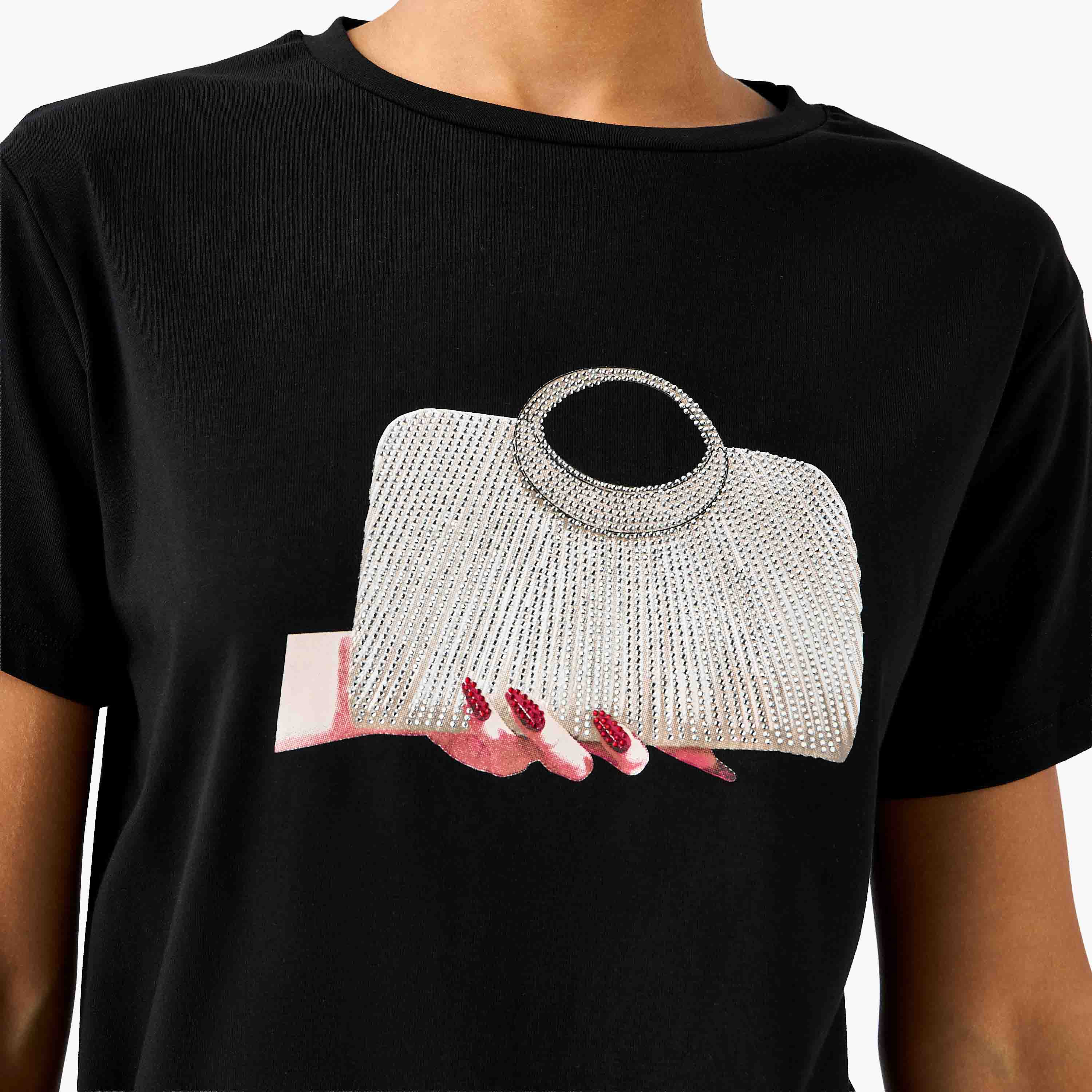 2Xtremz Cotton T-shirt with Embellished Detail-women-clothing-tshirts-image-6
