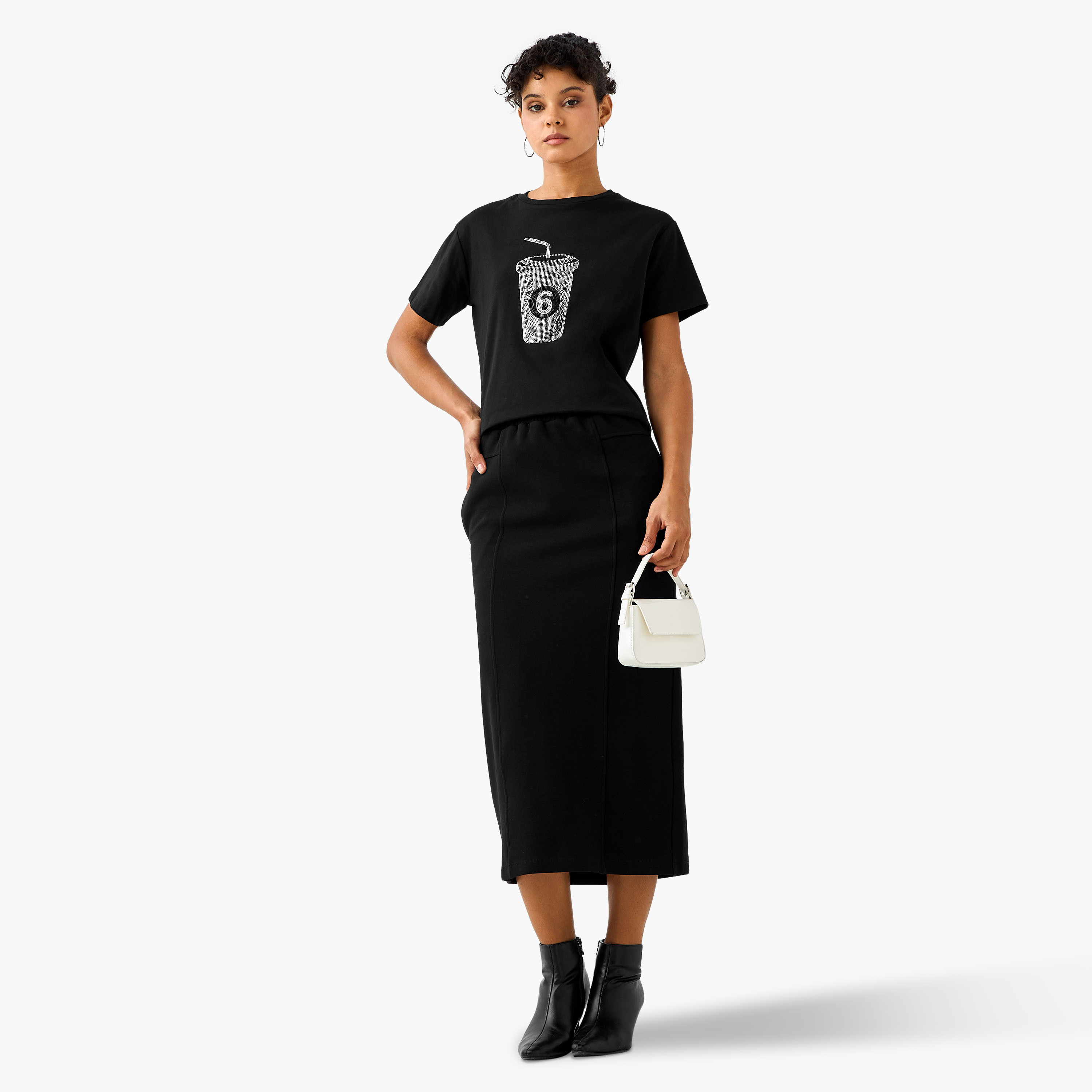2Xtremz Cotton T-shirt with Embellished Detail-women-clothing-tshirts-image-3