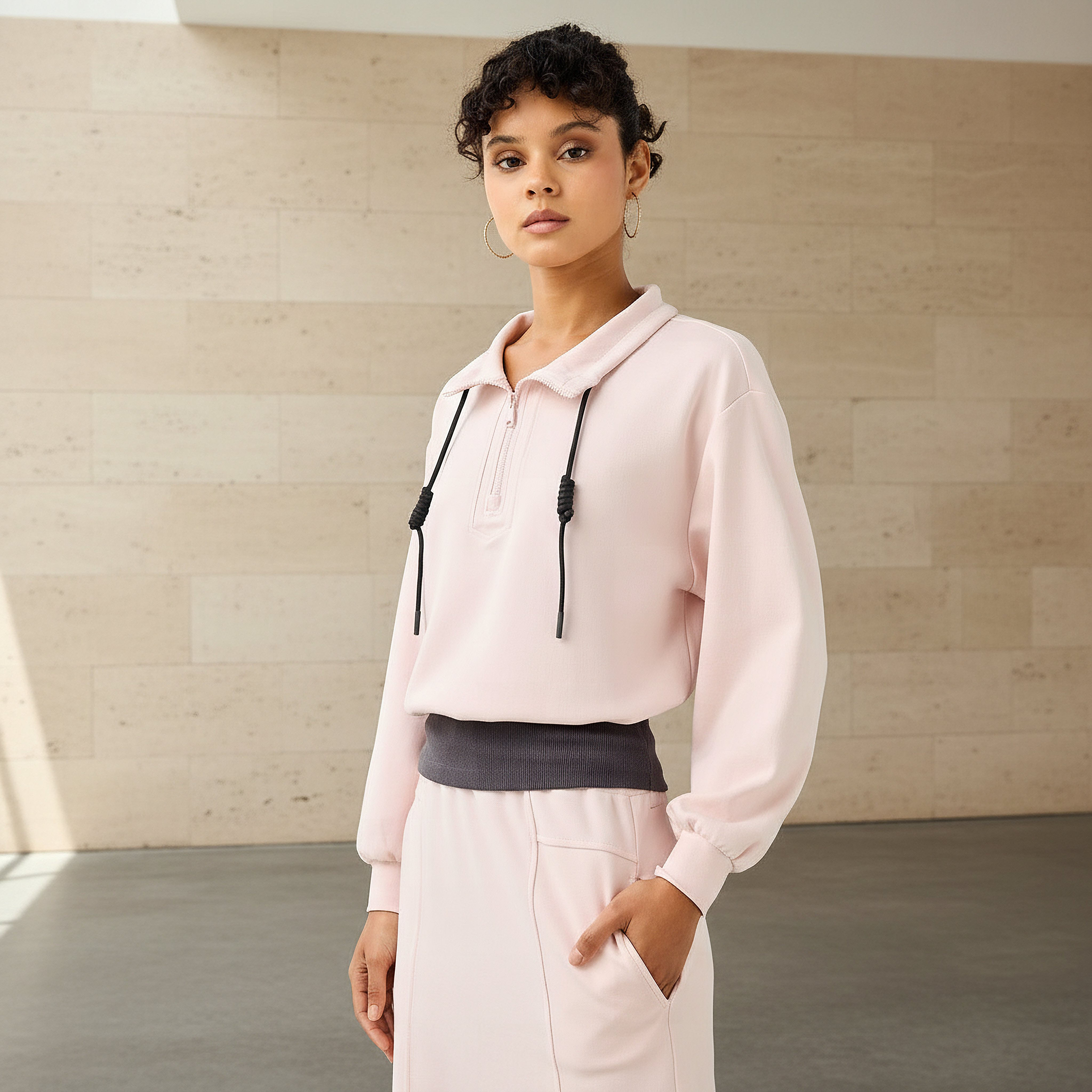سويت شيرت برباط من تو إكستريمز-women-clothing-coordsets-image-5