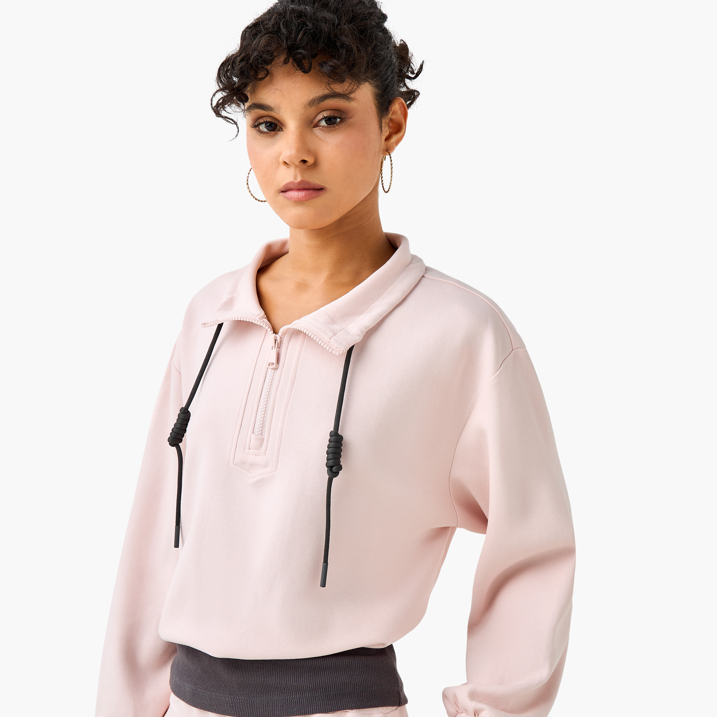 سويت شيرت برباط من تو إكستريمز-women-clothing-coordsets-image-1