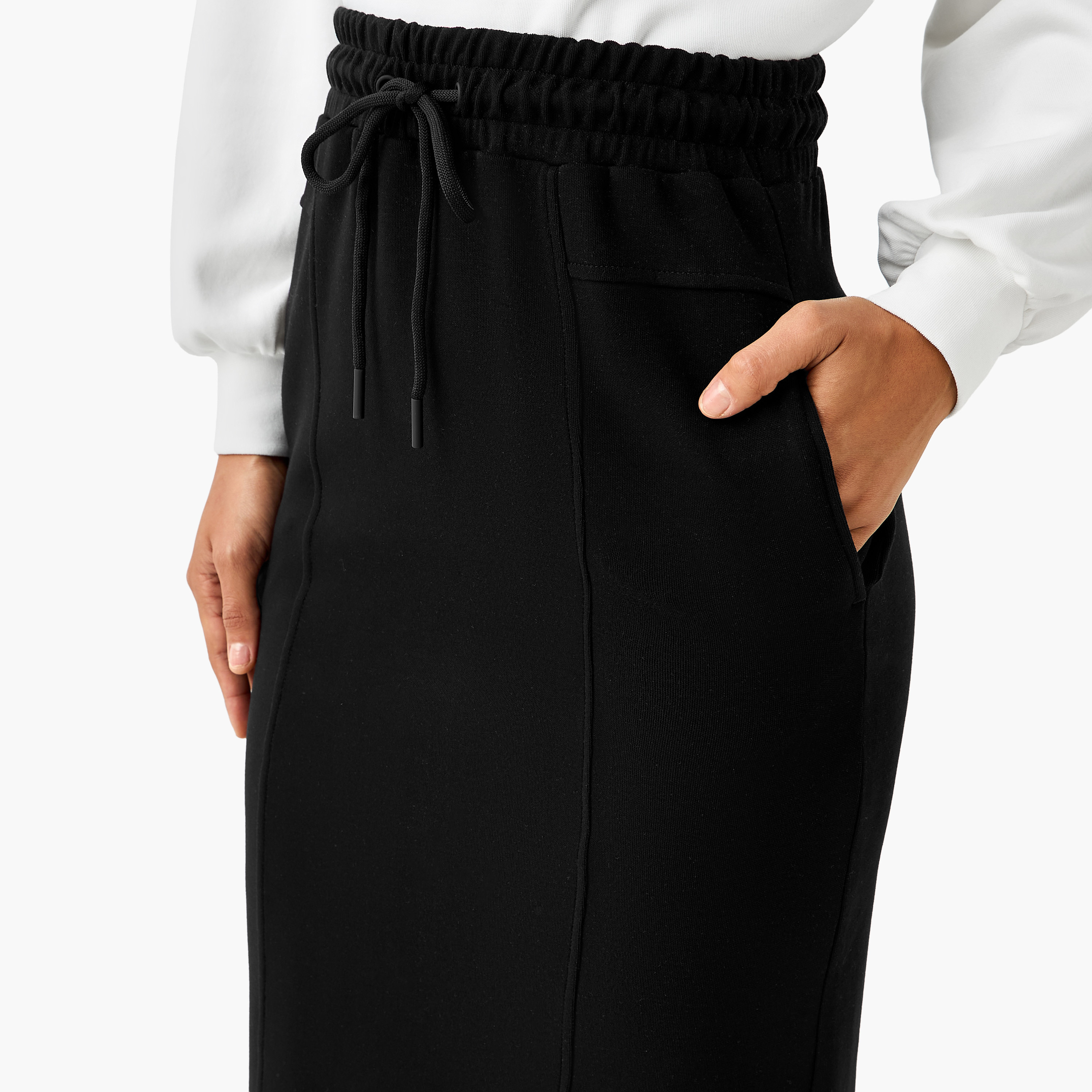 تنورة ميدي واسعة بتفاصيل فتحة من تو إكستريمز-women-clothing-bottoms-skirts-image-4