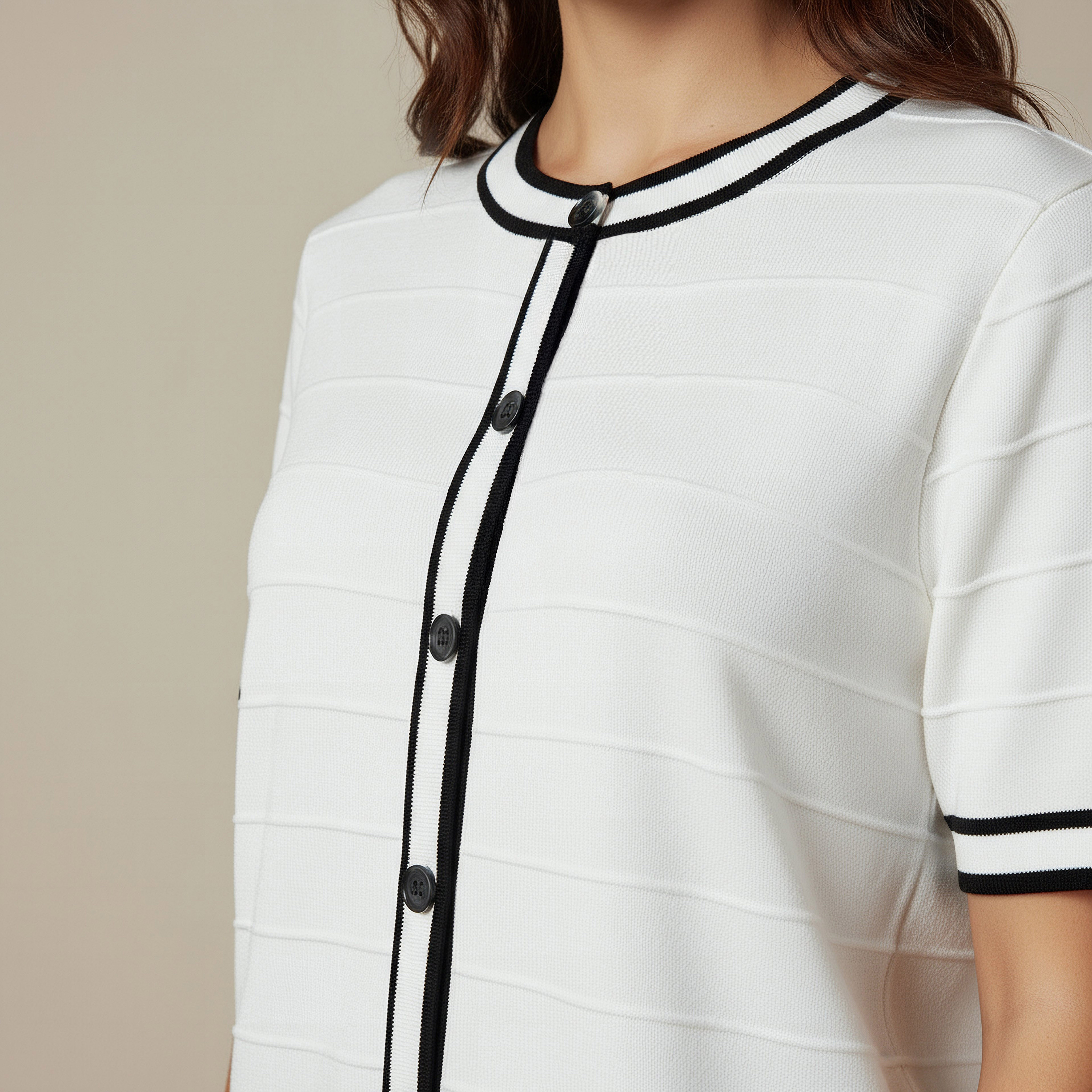 2Xtremz Regular Fit Top with Contrast Piping-women-clothing-coordsets-image-4