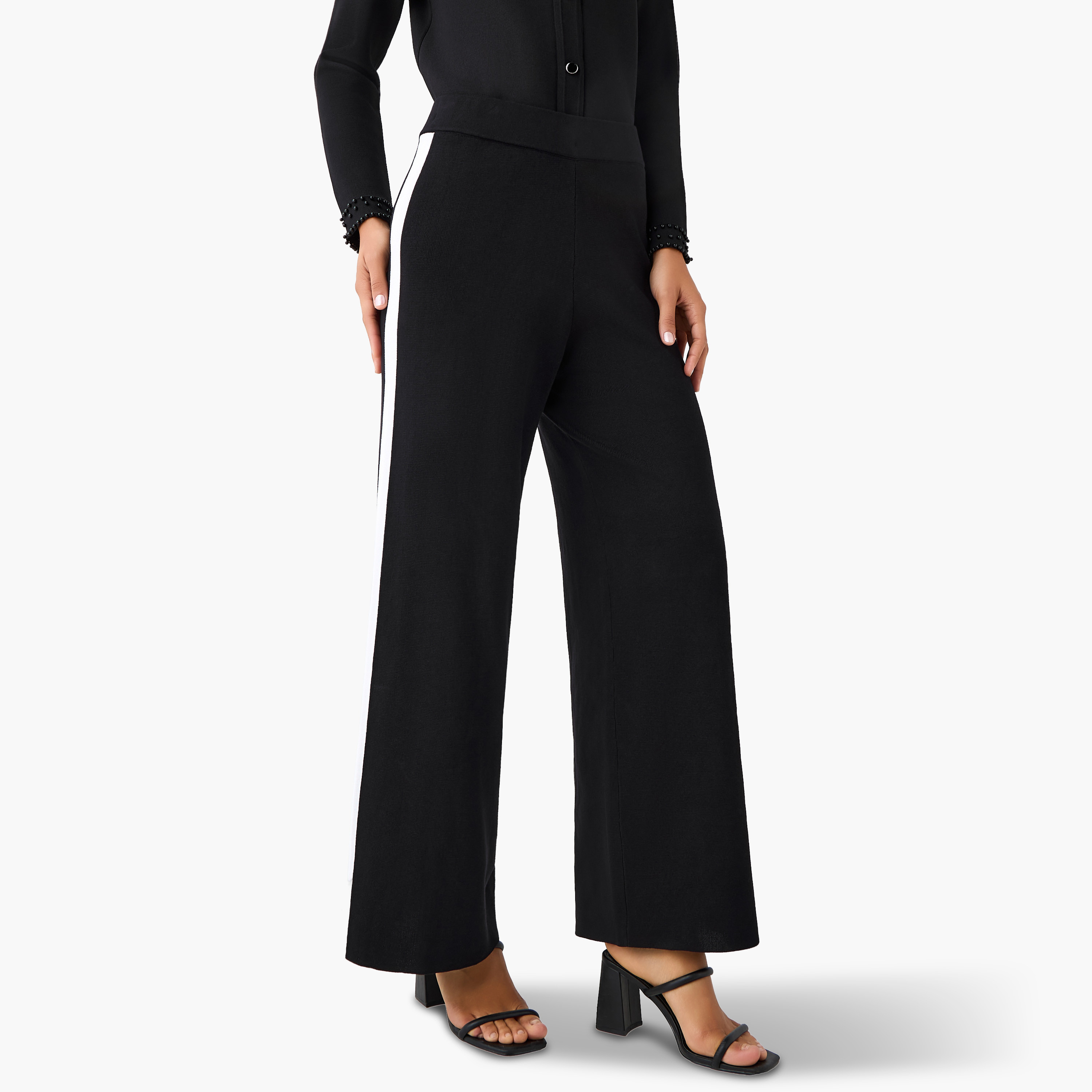 2Xtremz Relaxed Fit Pants Striped-women-clothing-coordsets-image-1