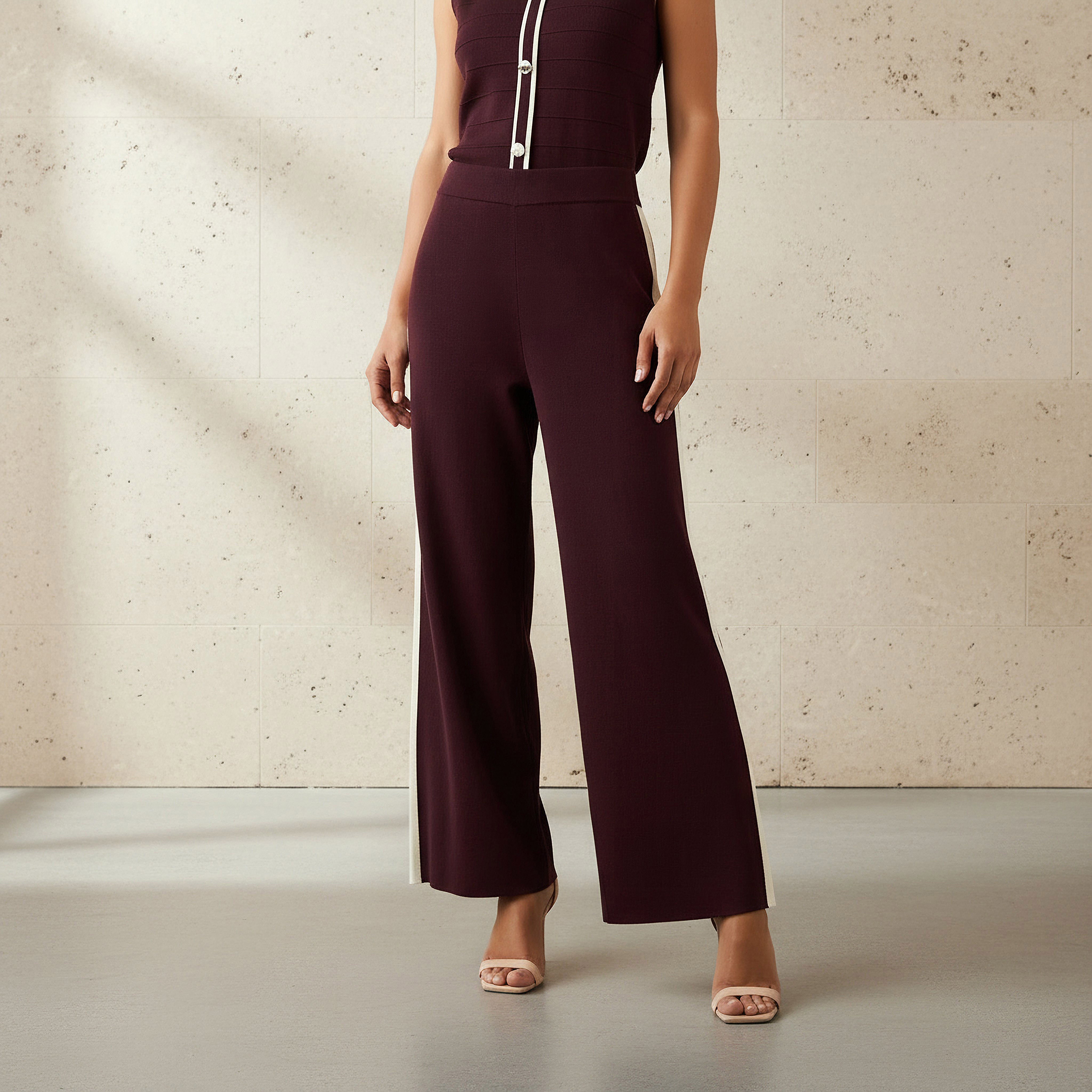 2Xtremz Relaxed Fit Pants Striped-women-clothing-coordsets-image-1