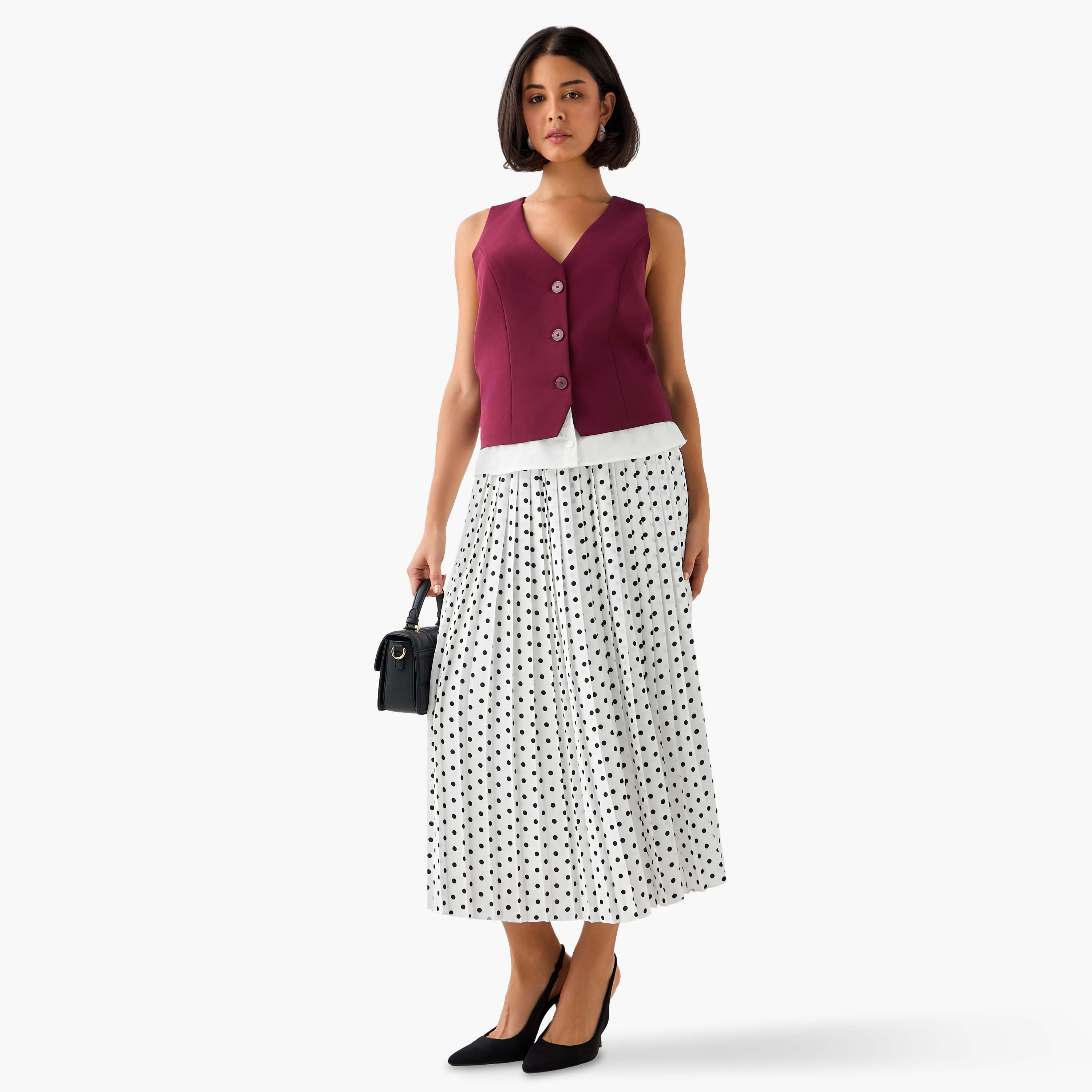 2Xtremz Maxi Pleated Skirt with Elasticated Waist-women-clothing-bottoms-skirts-image-2