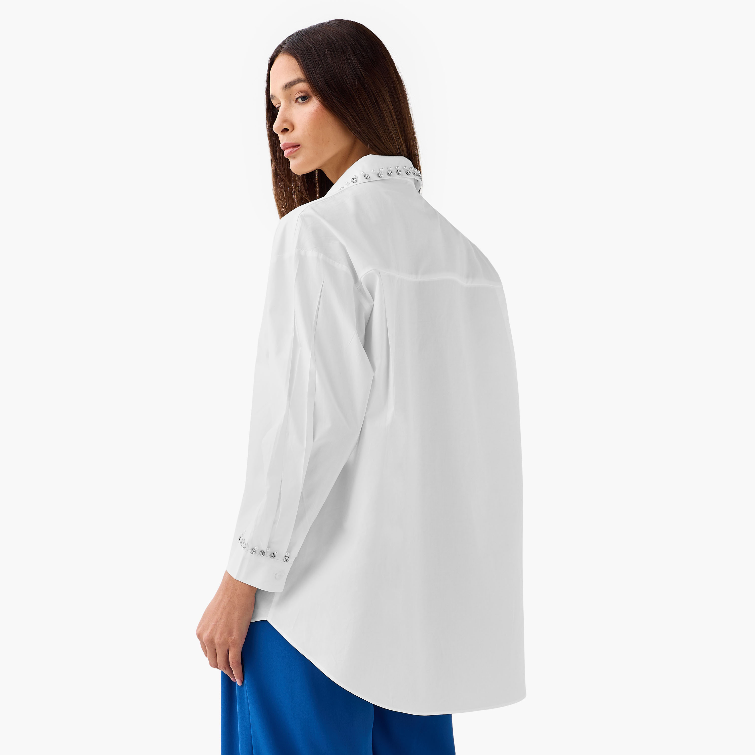 2Xtremz Cotton Shirt with Embellishment-women-clothing-shirtsandblouses-shirts-image-3