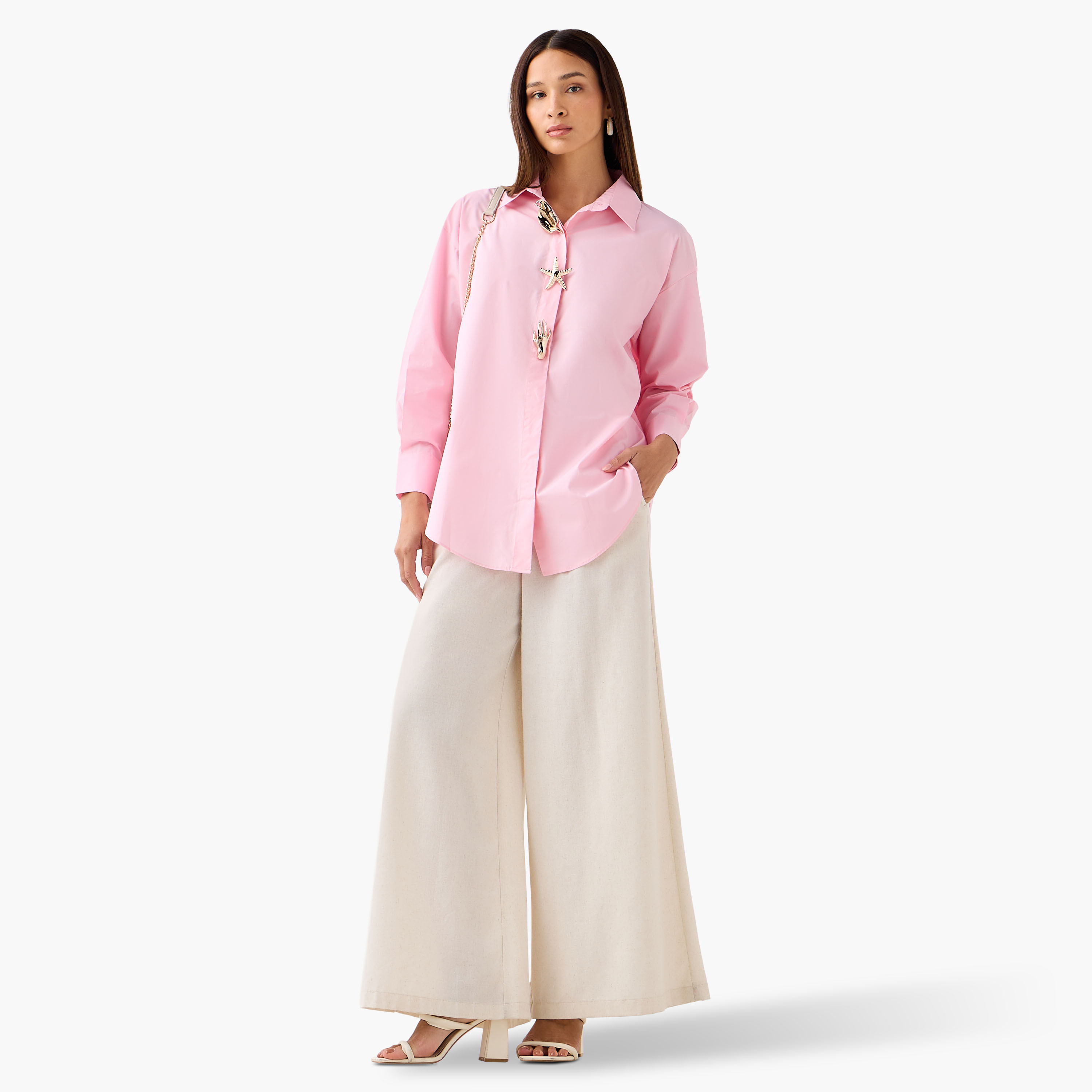 2Xtremz Cotton Shirt with Embellished Detail-women-clothing-shirtsandblouses-shirts-image-2