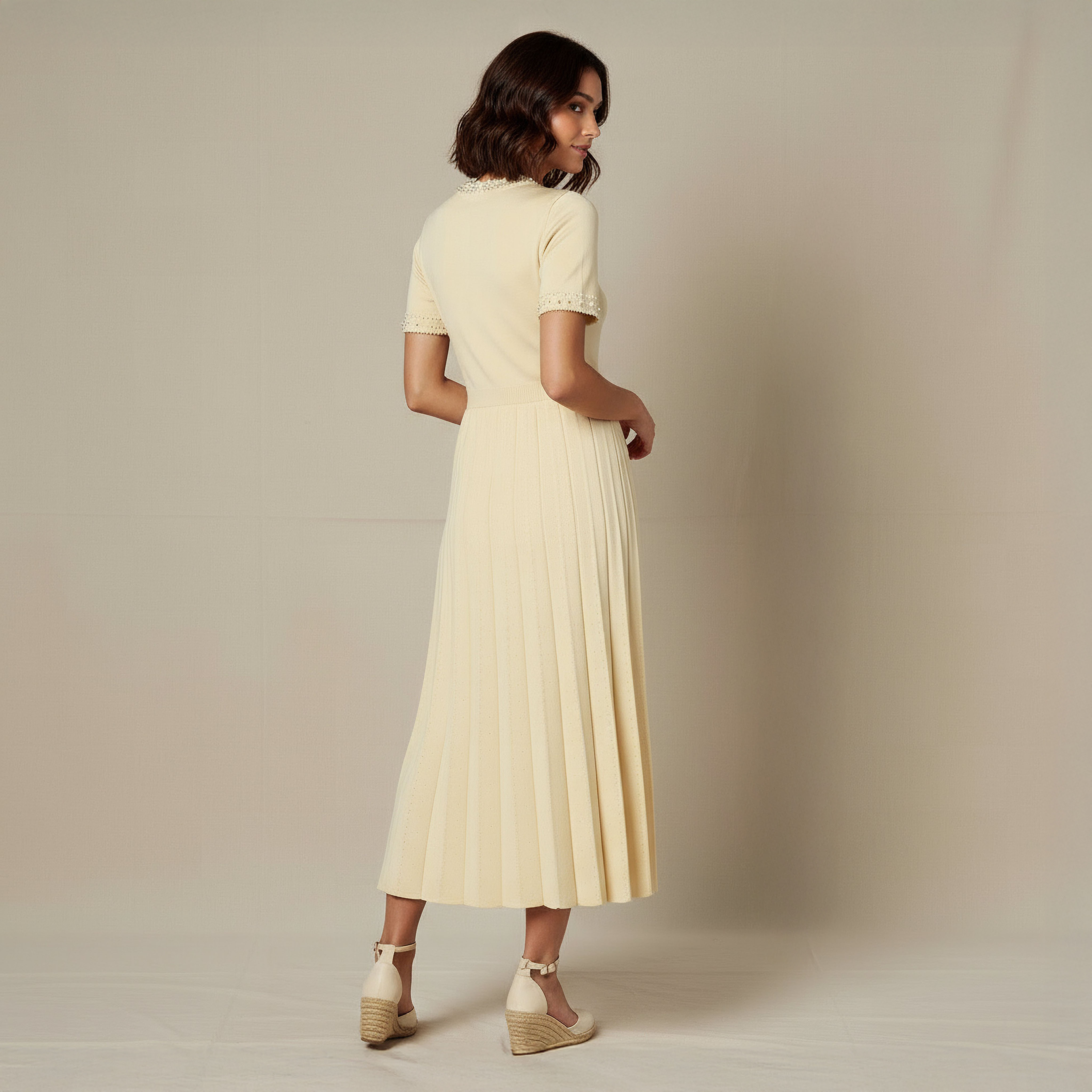 2Xtremz Pleated Midi Dress with Pearl Embellishment-women-clothing-dresses-image-3