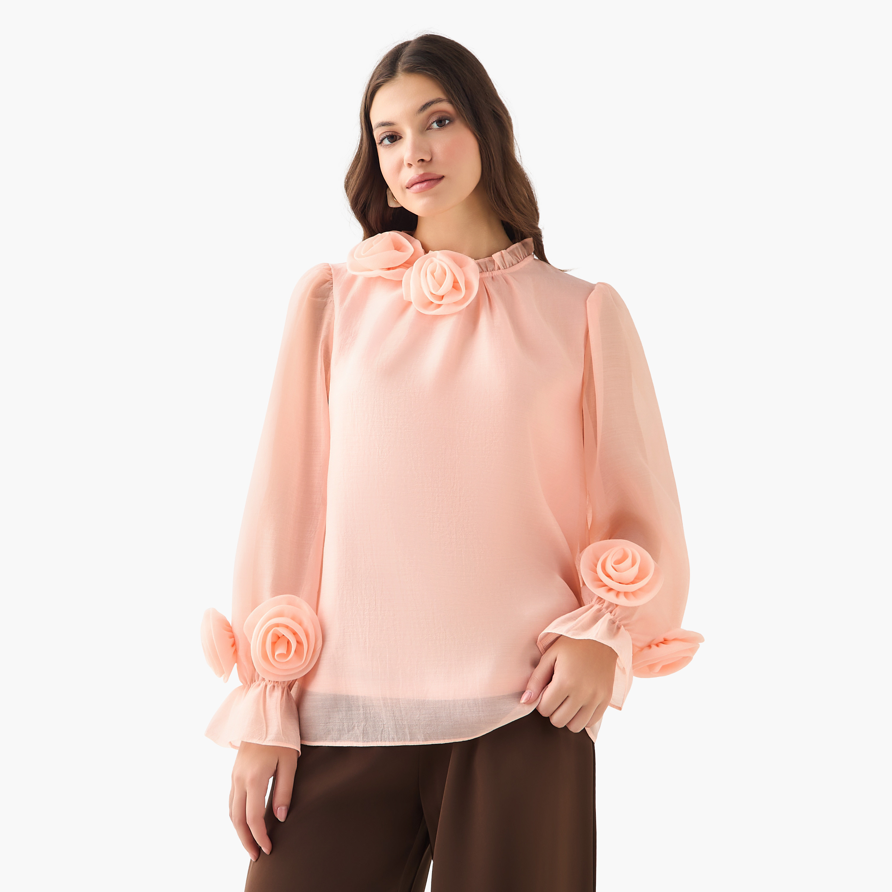 2Xtremz Chiffon Top with Ruffles-women-clothing-shirtsandblouses-blouses-image-2