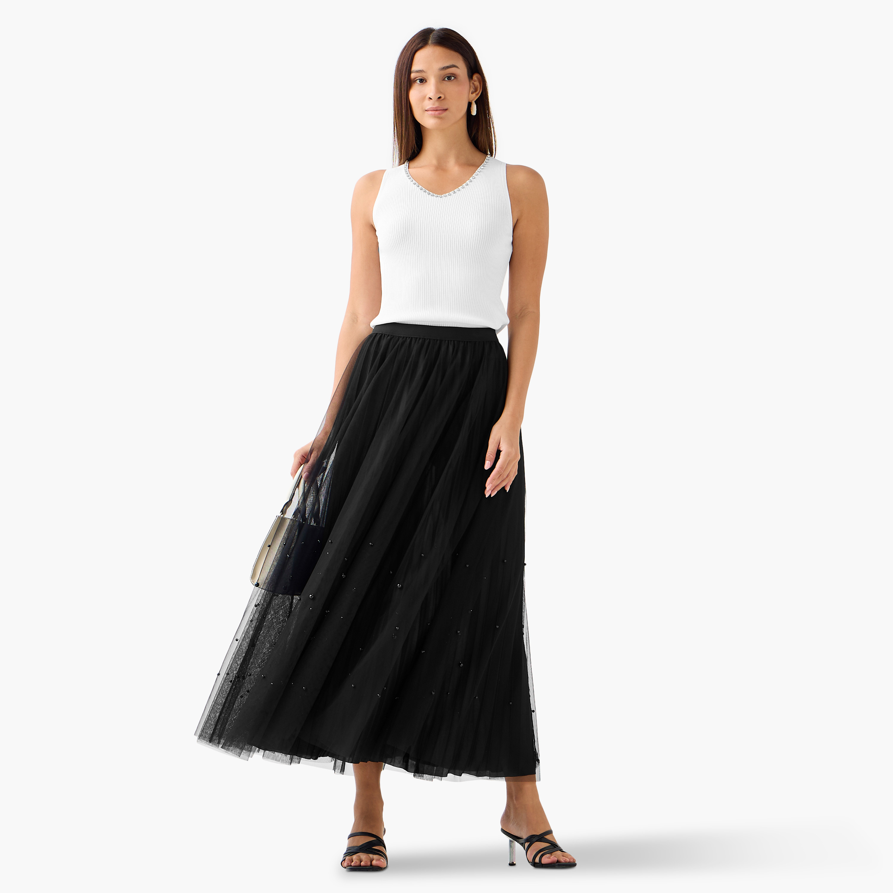 2Xtremz Maxi Embellished Skirt with Elasticated Waistband-women-clothing-bottoms-skirts-image-3