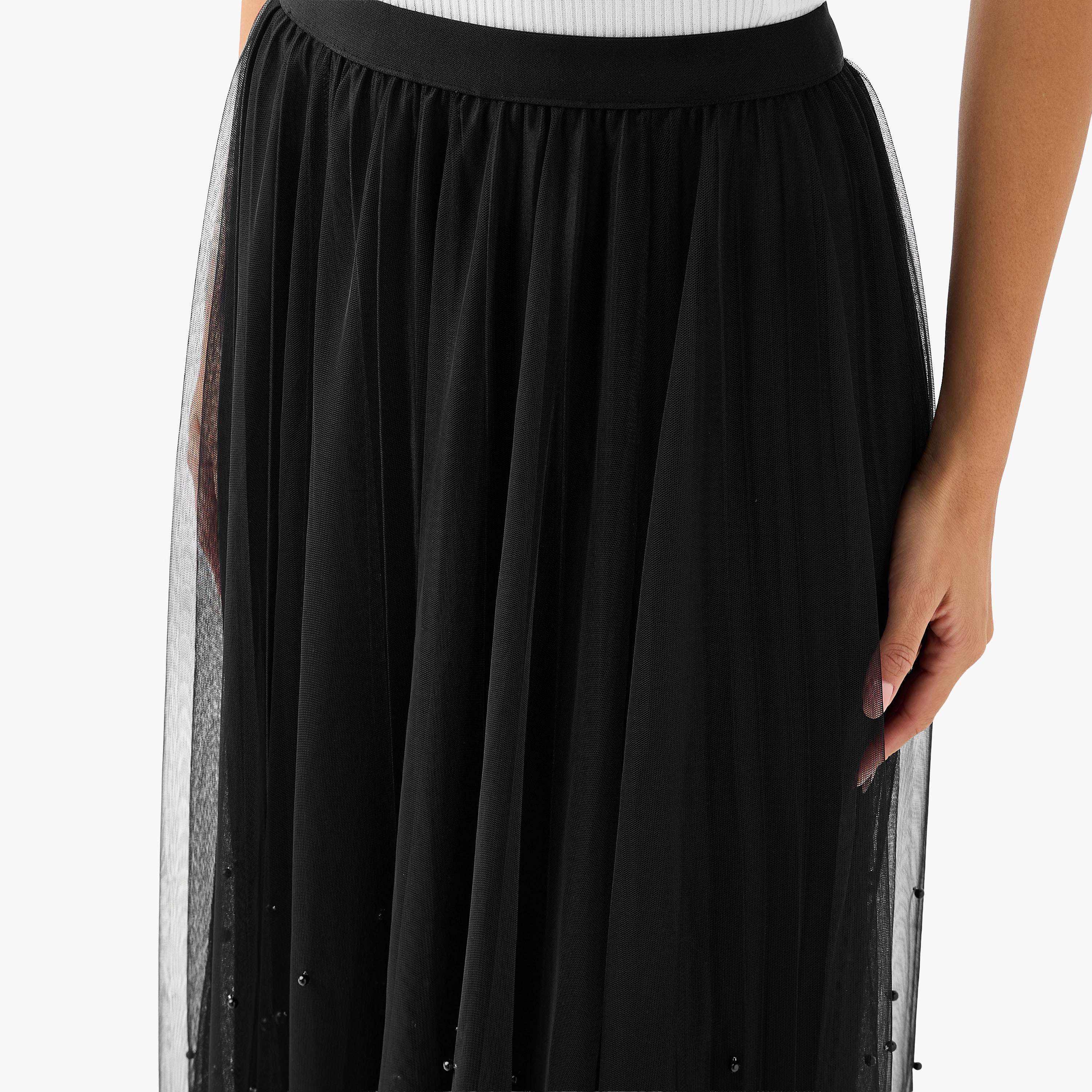 2Xtremz Maxi Embellished Skirt with Elasticated Waistband-women-clothing-bottoms-skirts-image-5