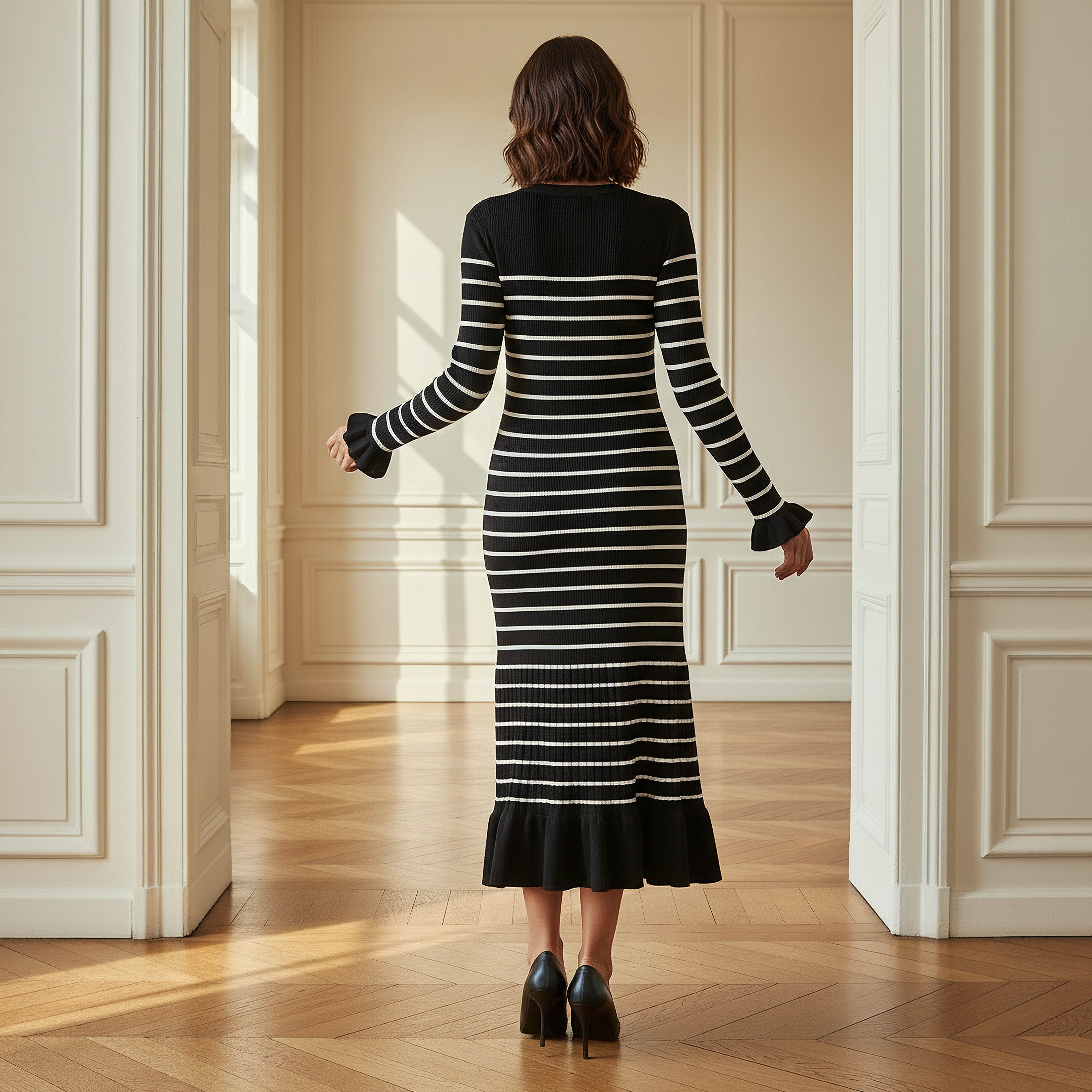2Xtremz Midi Dress with V-neck-women-clothing-dresses-image-3