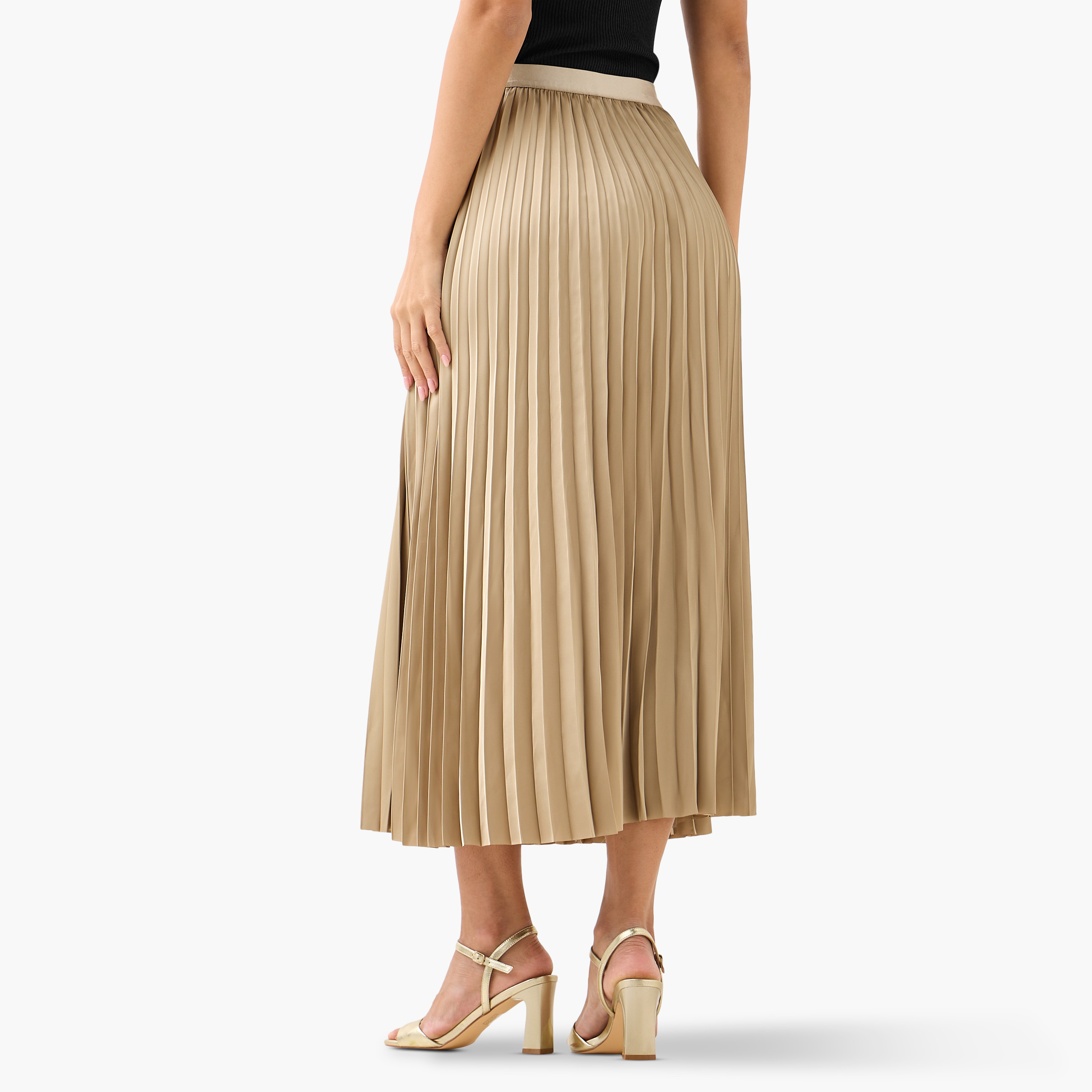 2Xtremz Maxi Pleated Skirt with Elasticated Waist-women-clothing-bottoms-skirts-image-5