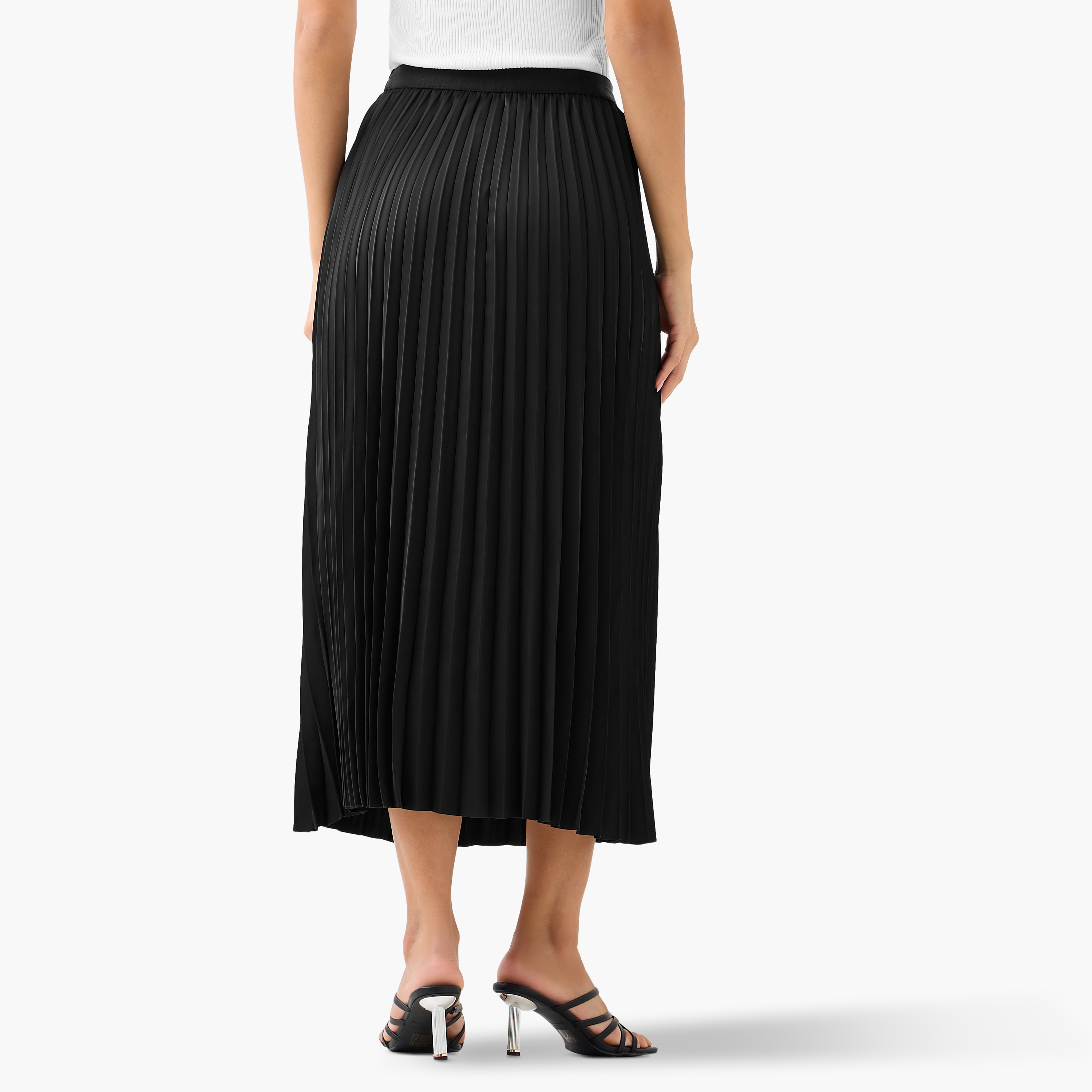 2Xtremz Maxi Pleated Skirt with Elasticated Waist-women-clothing-bottoms-skirts-image-4