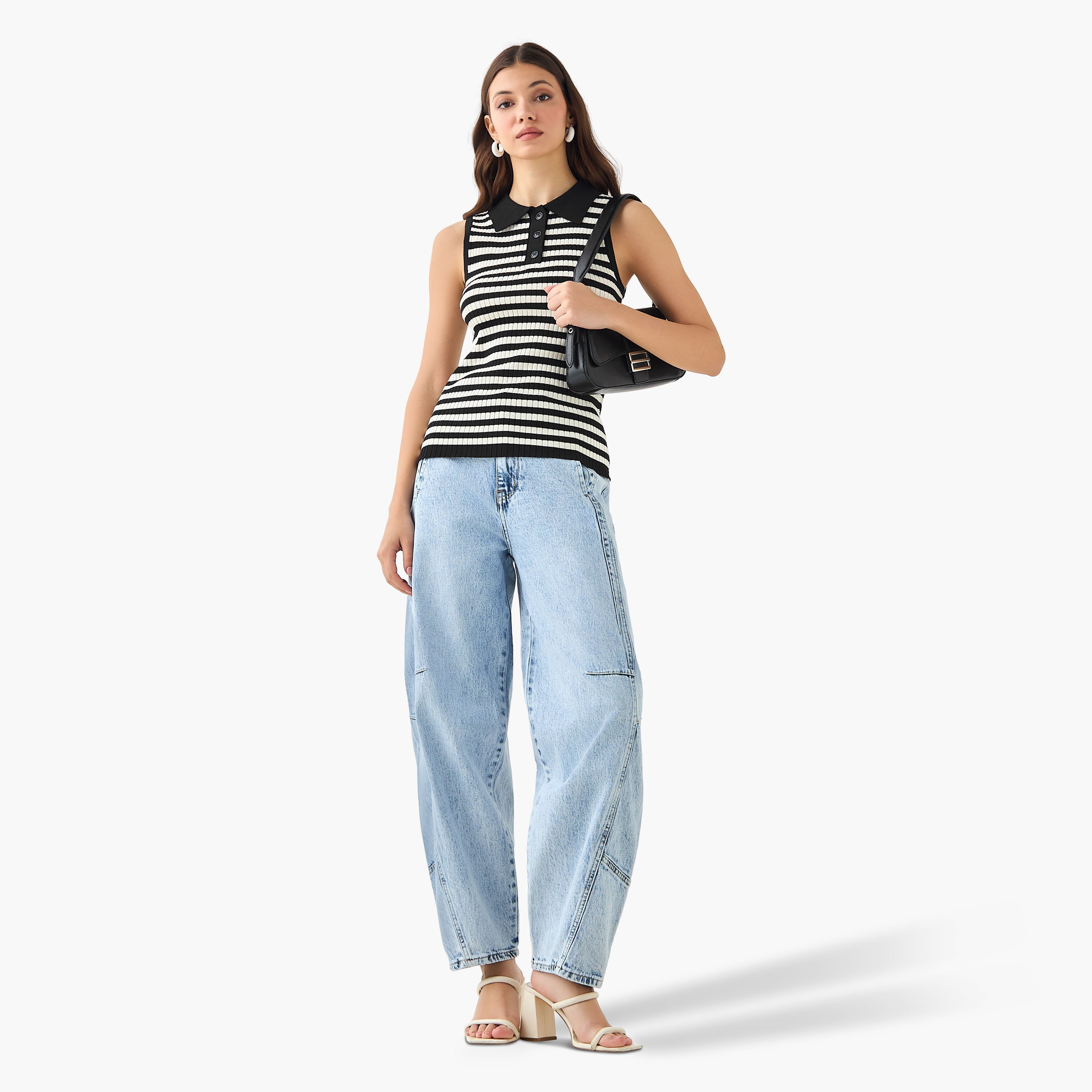 بلوزة مضلعة من تو إكستريمز-women-clothing-tshirts-image-2
