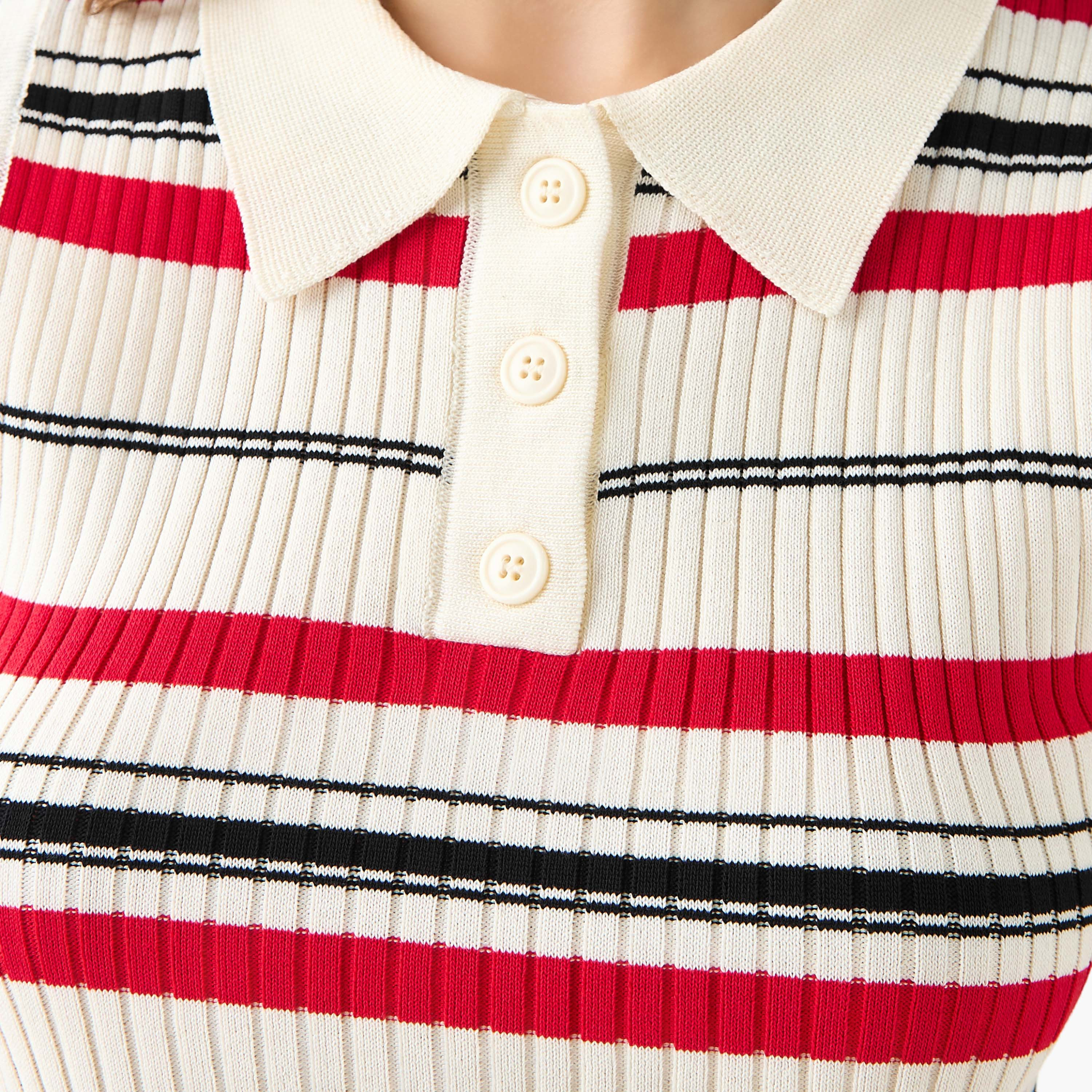 بلوزة مضلعة من تو إكستريمز-women-clothing-tshirts-image-4