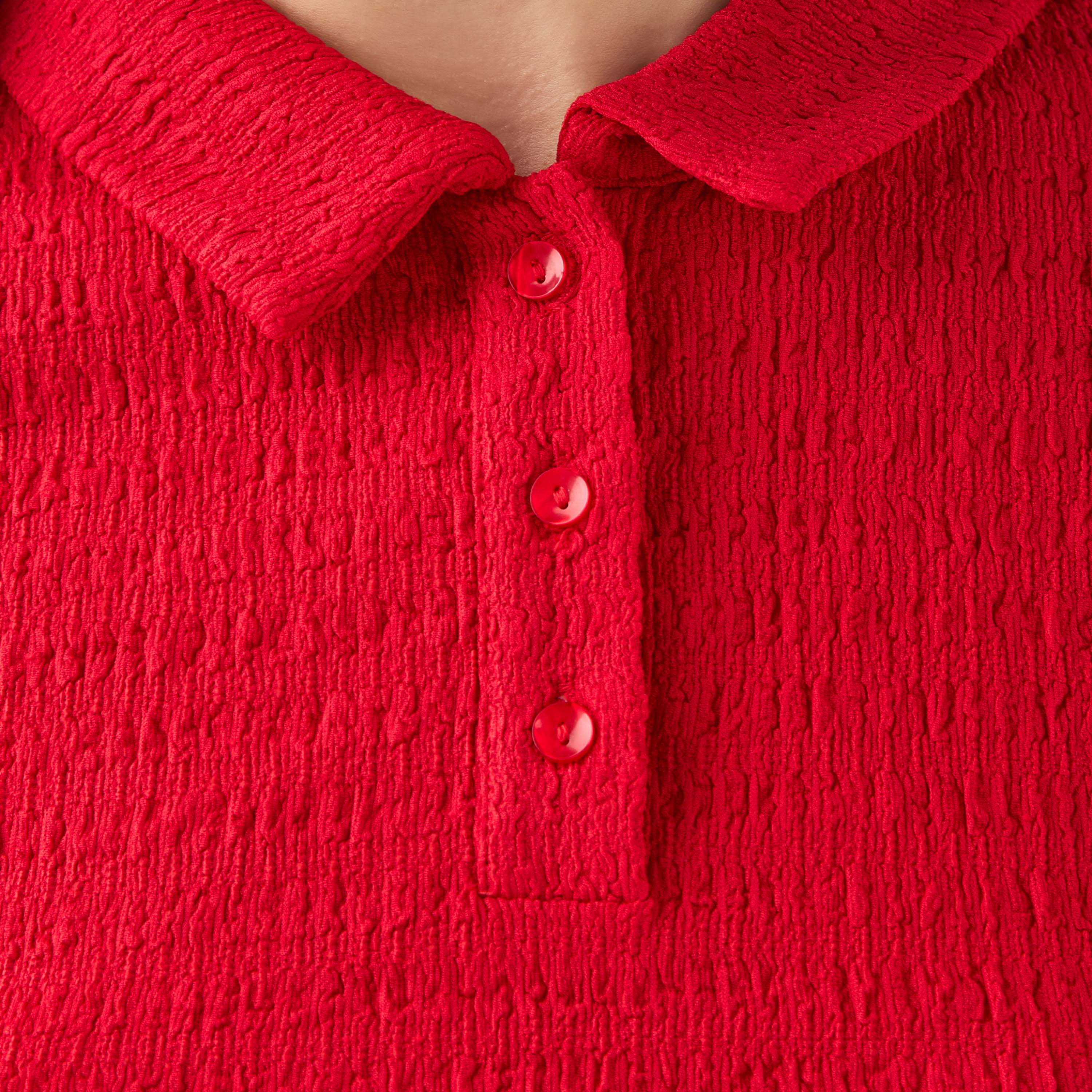 بلوزة بولو بملمس بارز من تو إكستريمز-women-clothing-tshirts-image-3